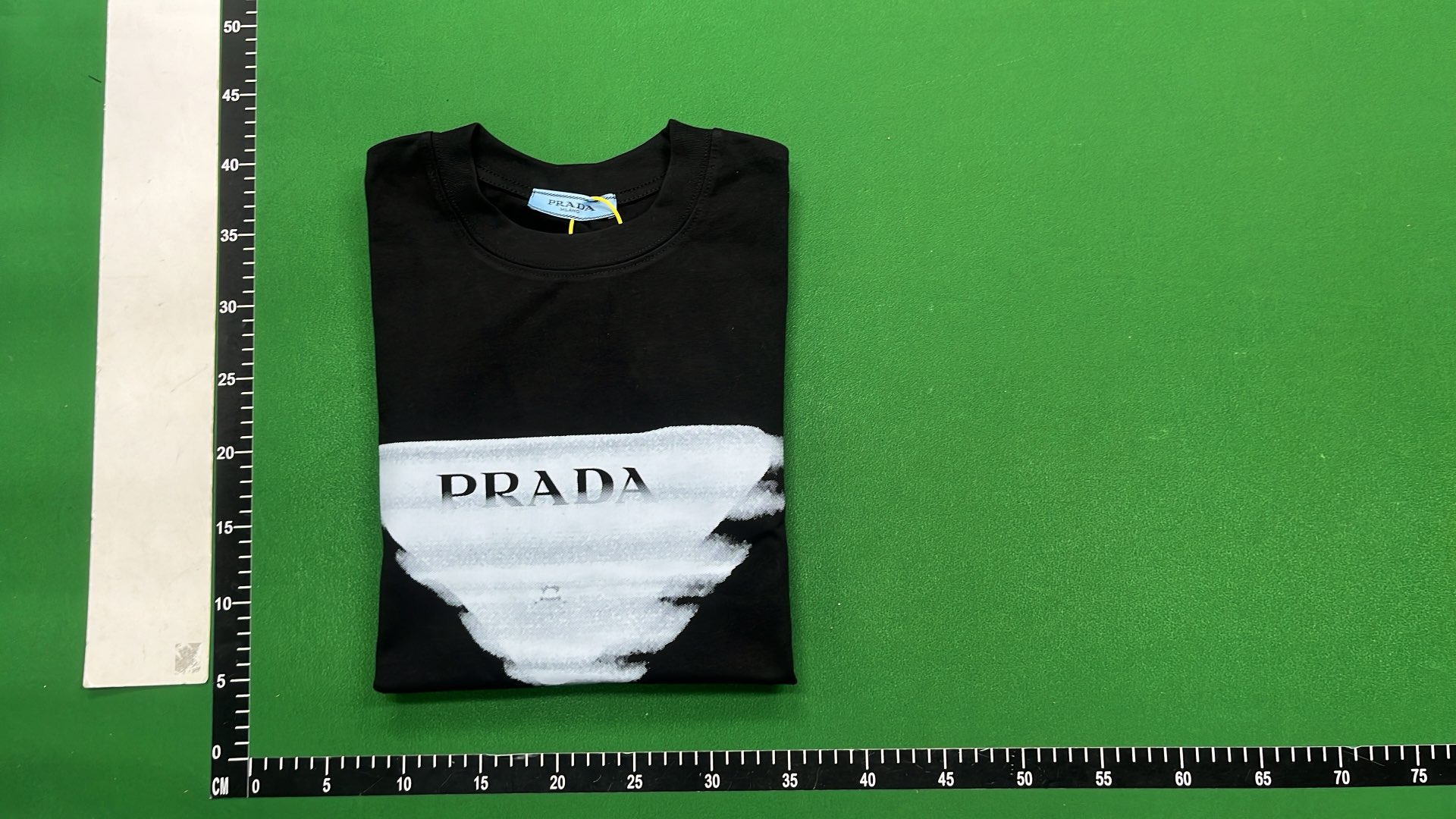 Prada Milano Black T-Shirt with Rope Logo Design