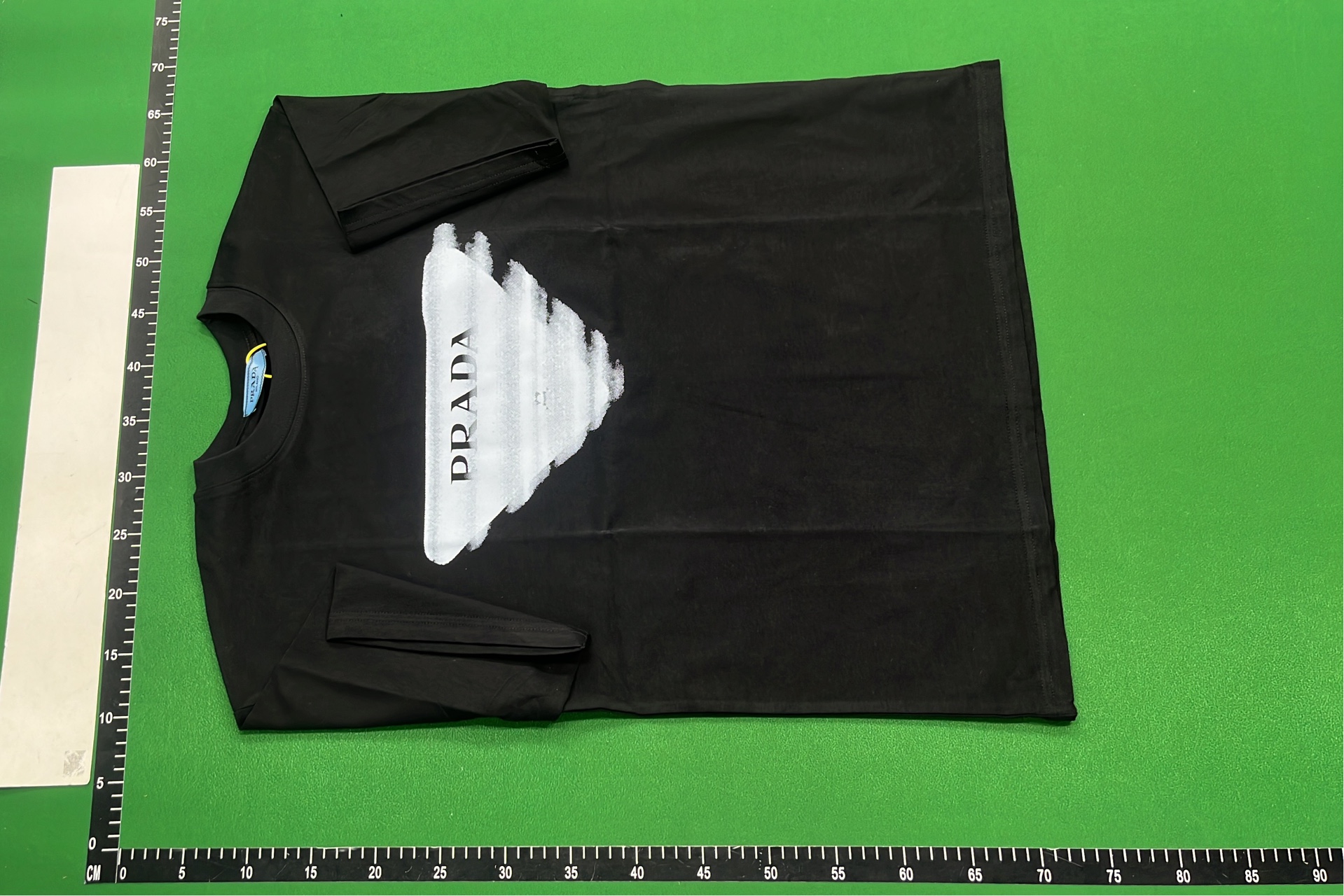 Prada Milano Black T-Shirt with Rope Logo Design