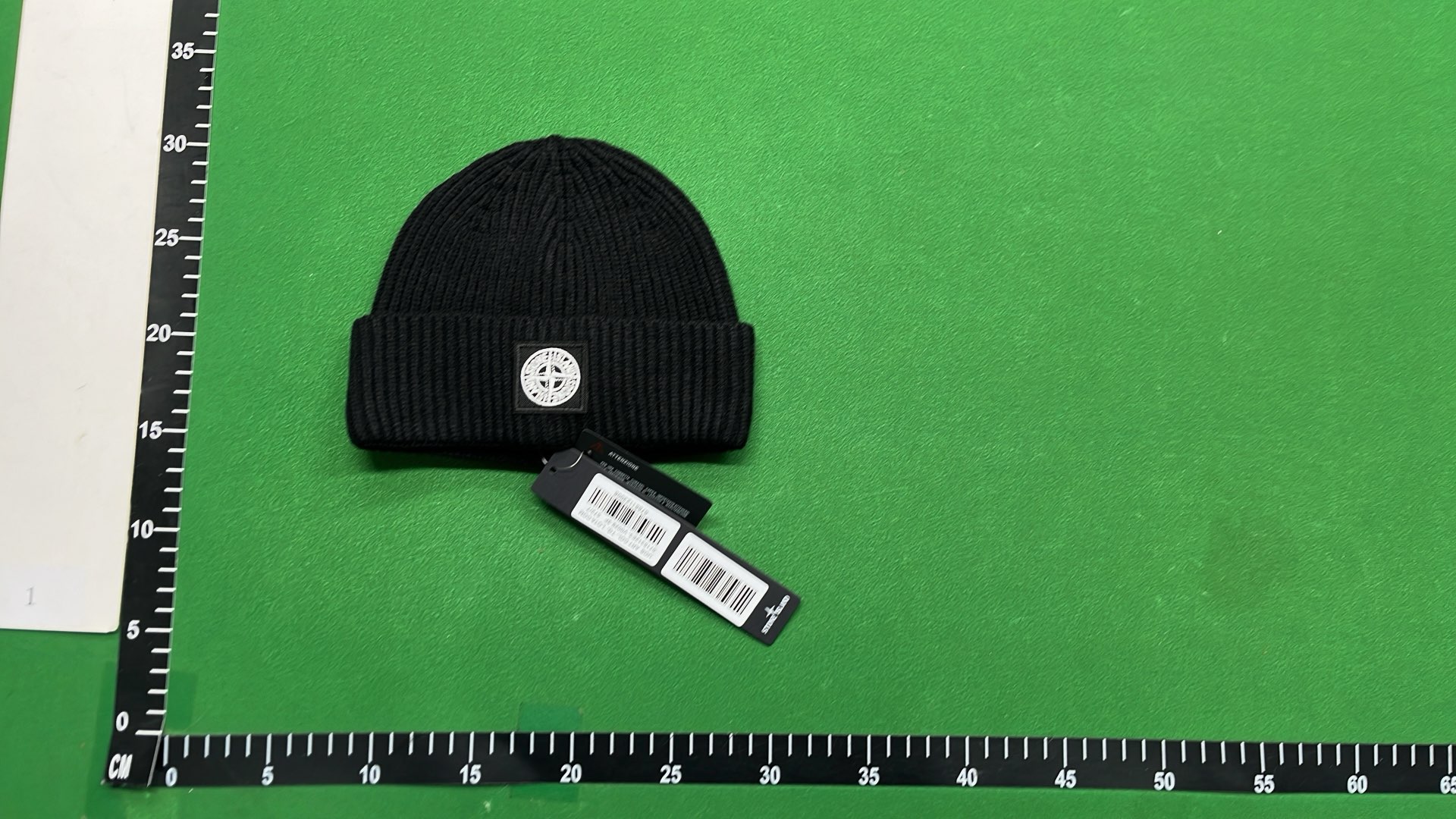 Stone Island Ribbed Knit Beanie Hat