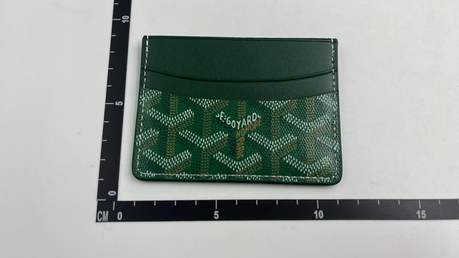 Goyard Orange Card Holder with Monogram Pattern