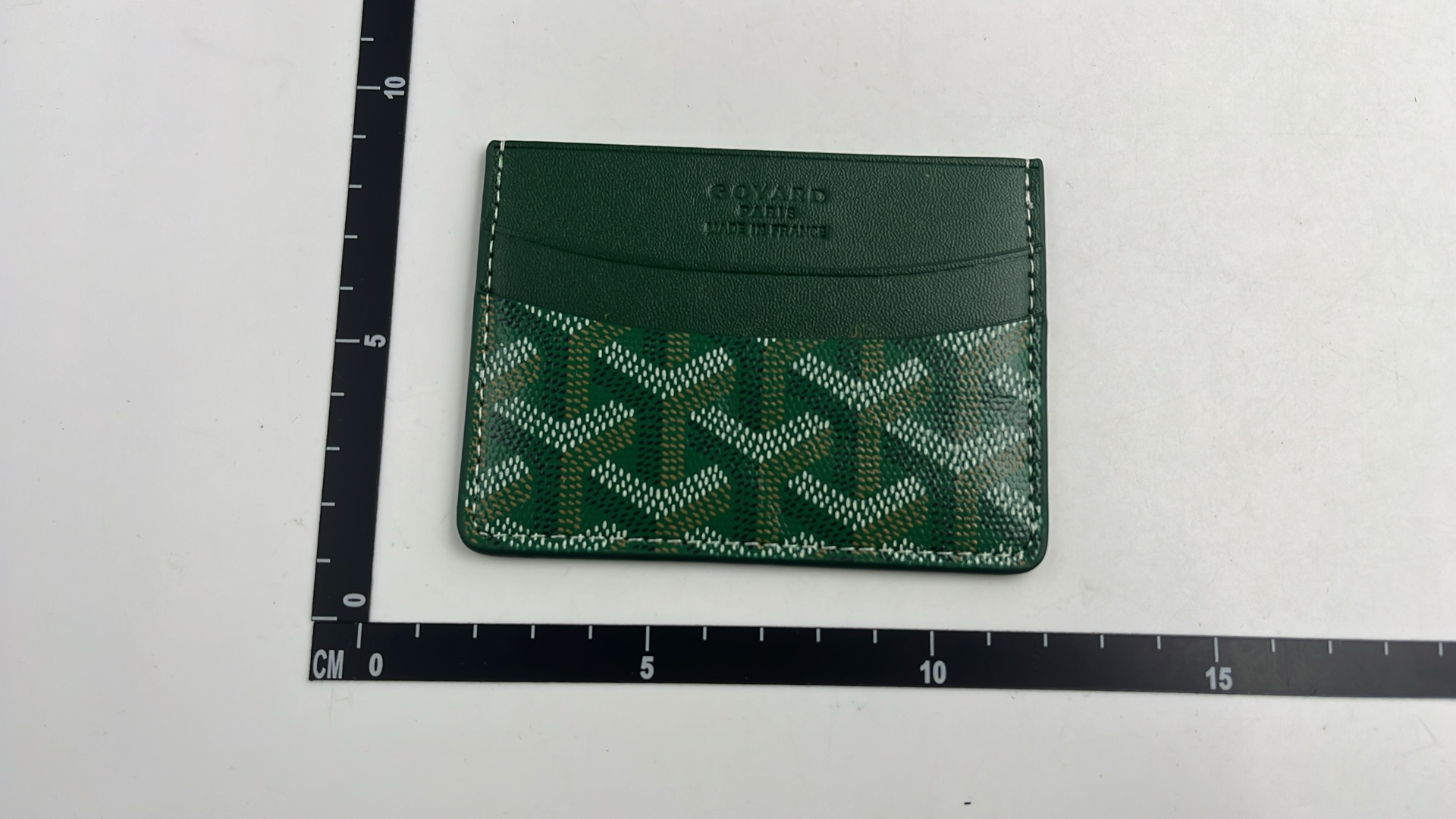 Goyard Orange Card Holder with Monogram Pattern