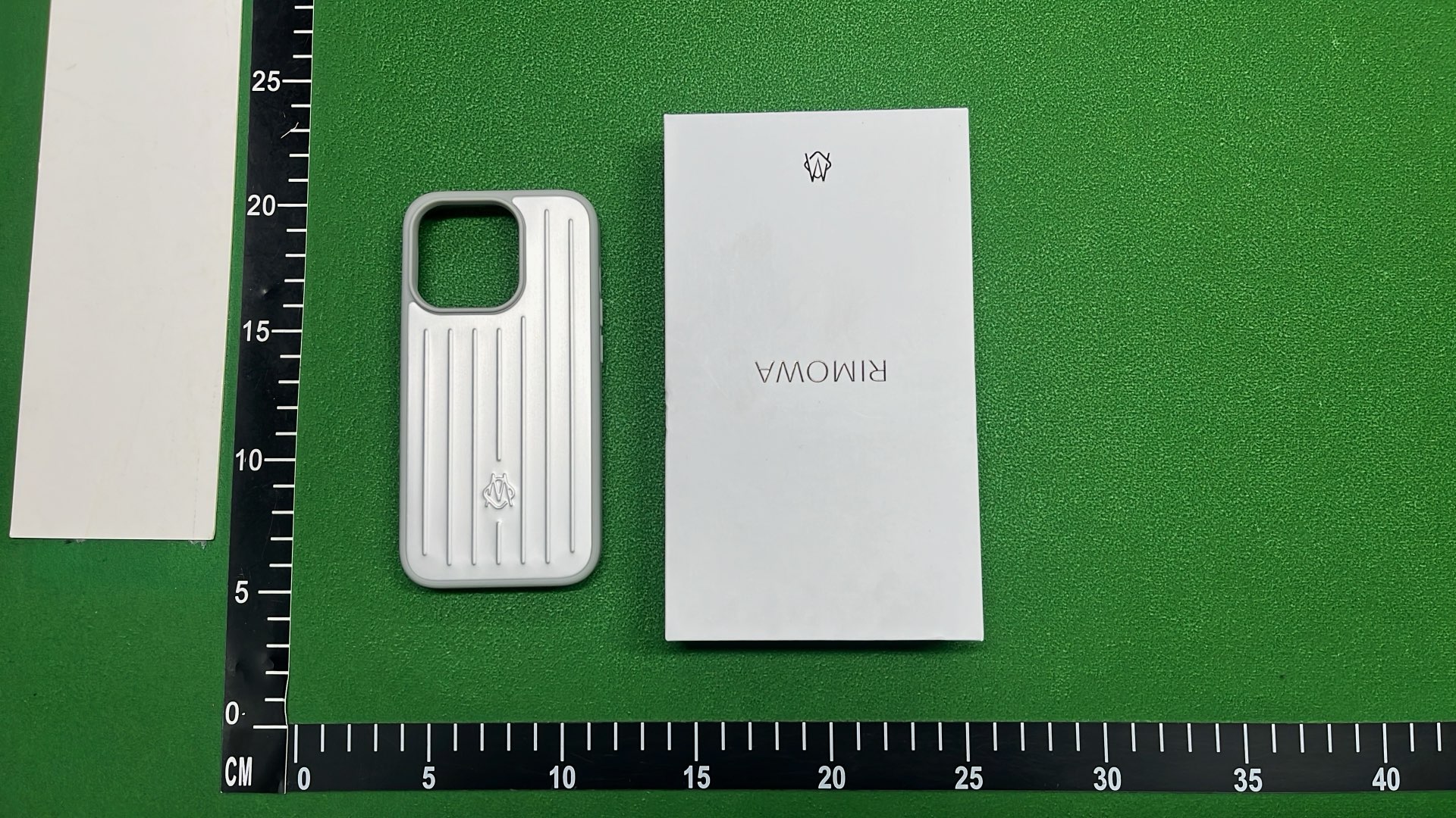 Purple iPhone Case with Vertical Stripes and Camera Cutout