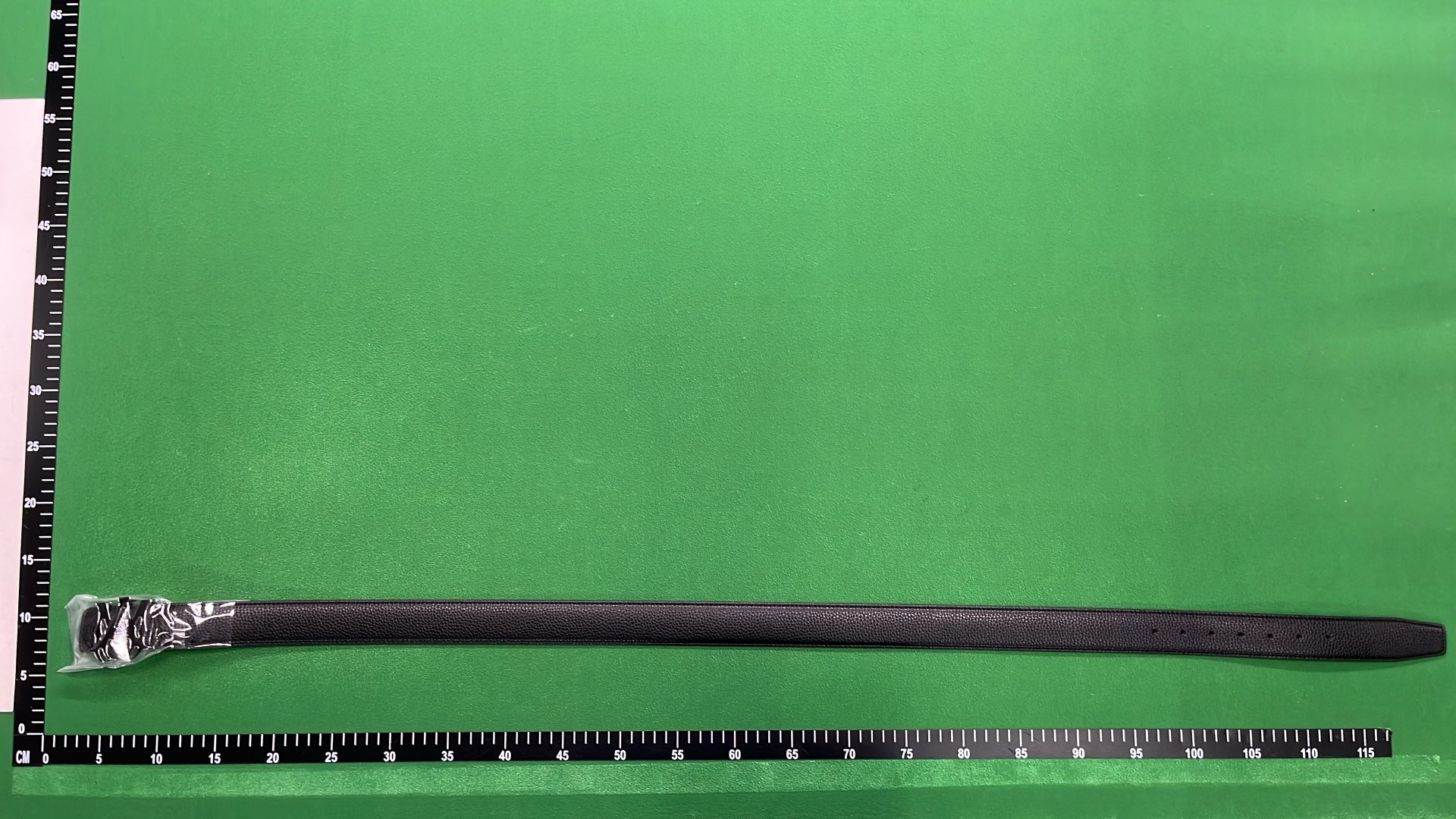 AMIRI Black Leather Belt with Logo Buckle