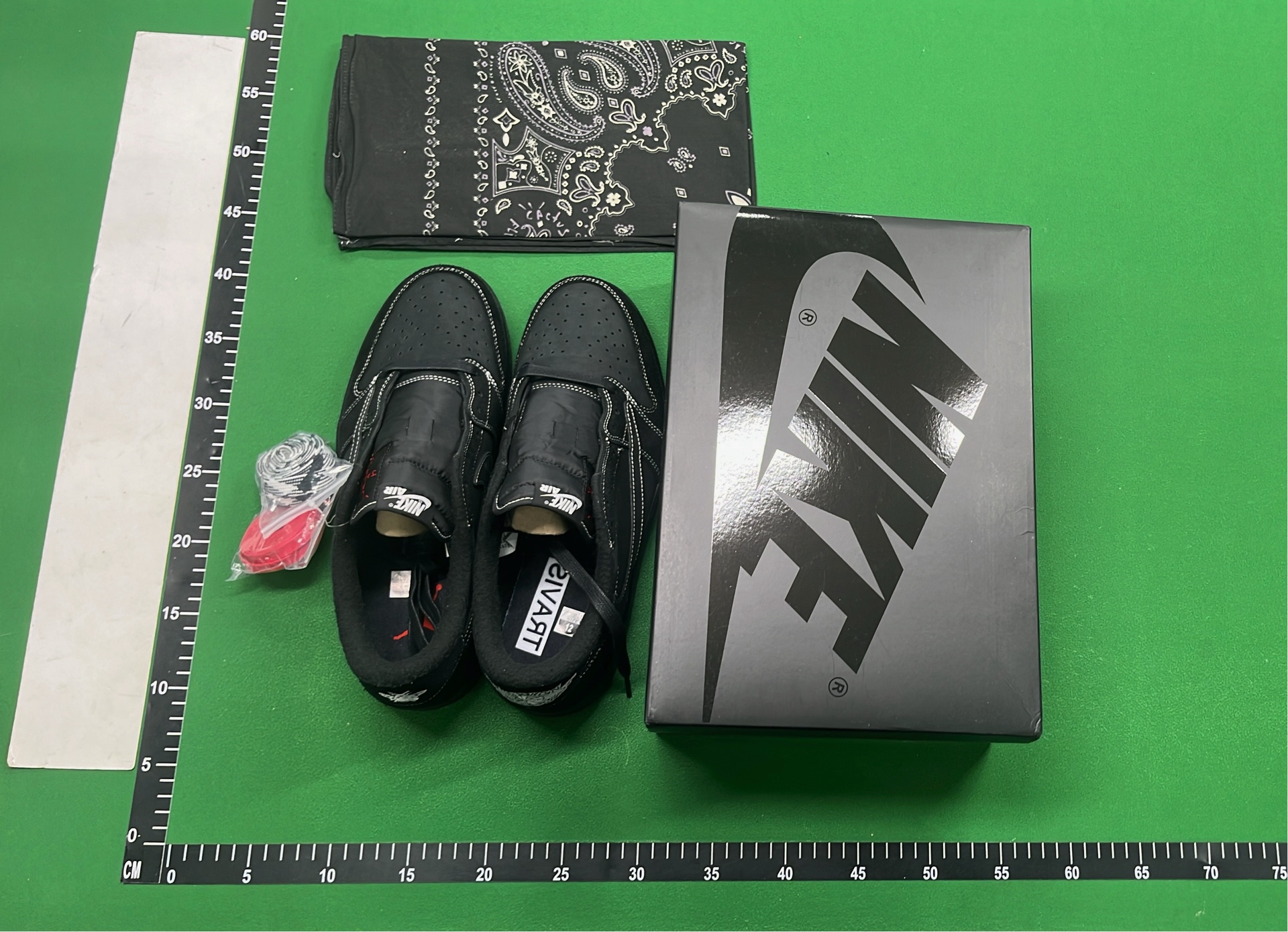 Nike Air Jordan 1 Low Black with Red Laces