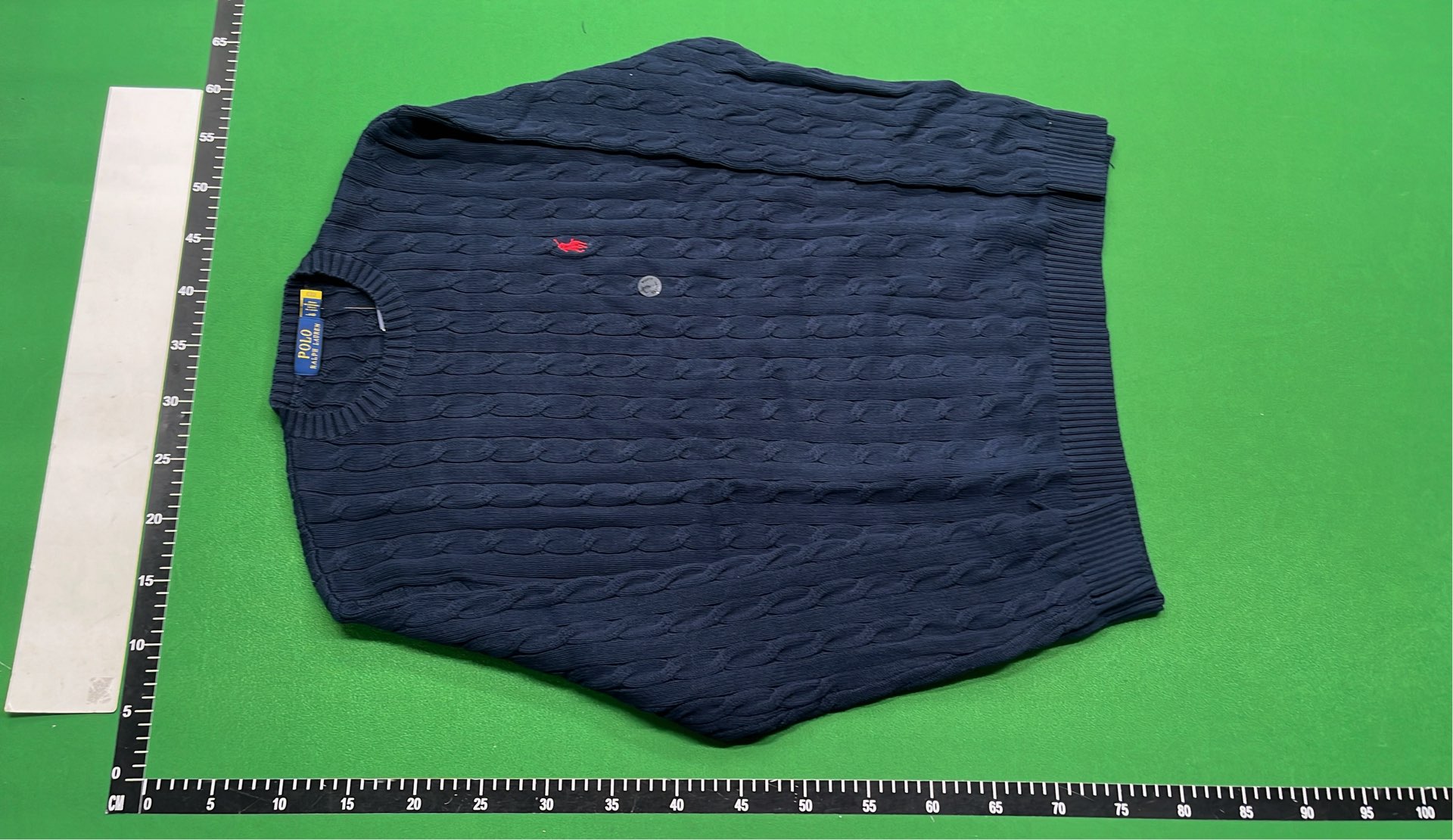Men's Camel Cable Knit Sweater - Classic Crew Neck