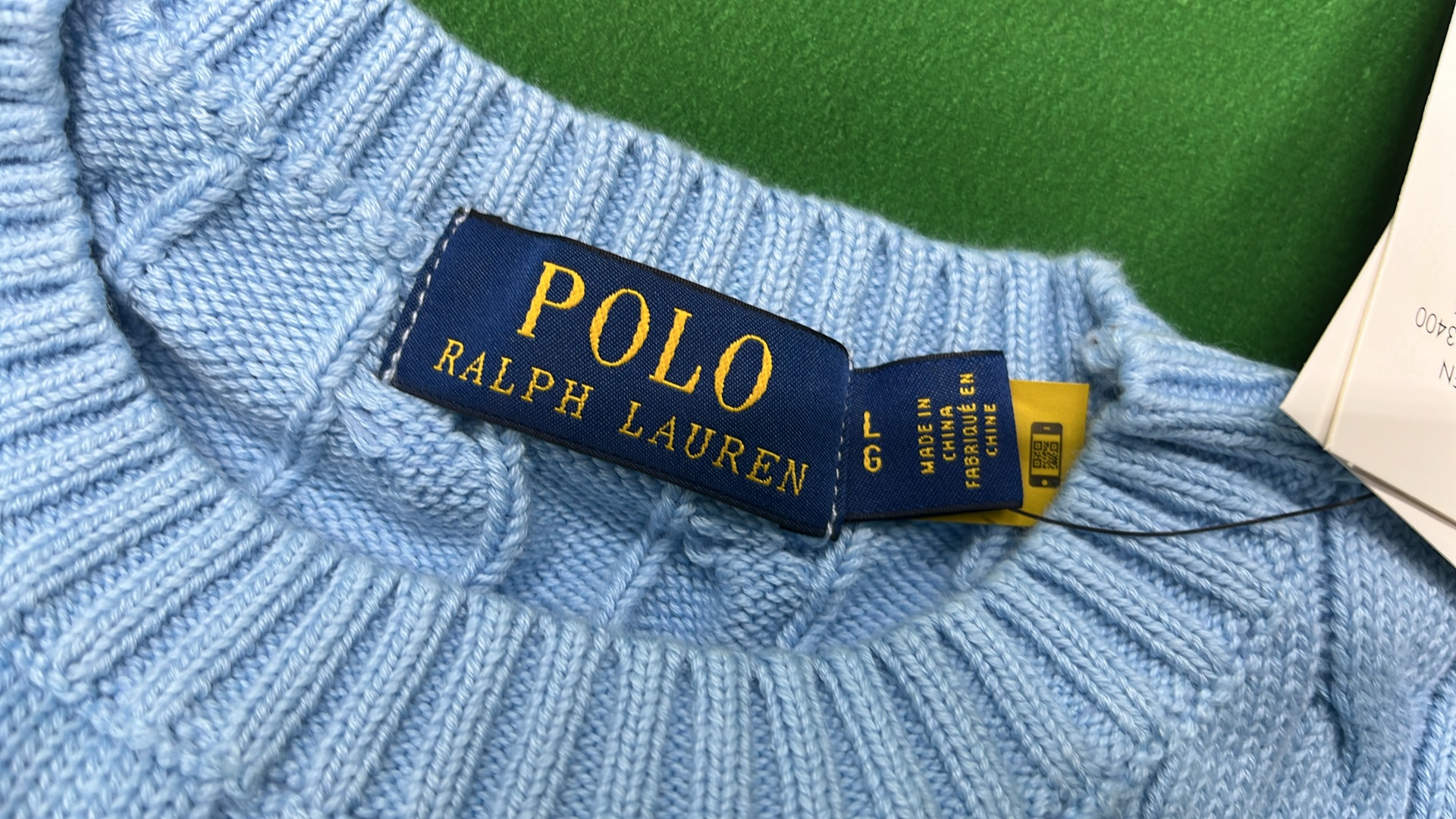 Men's Camel Cable Knit Sweater - Classic Crew Neck