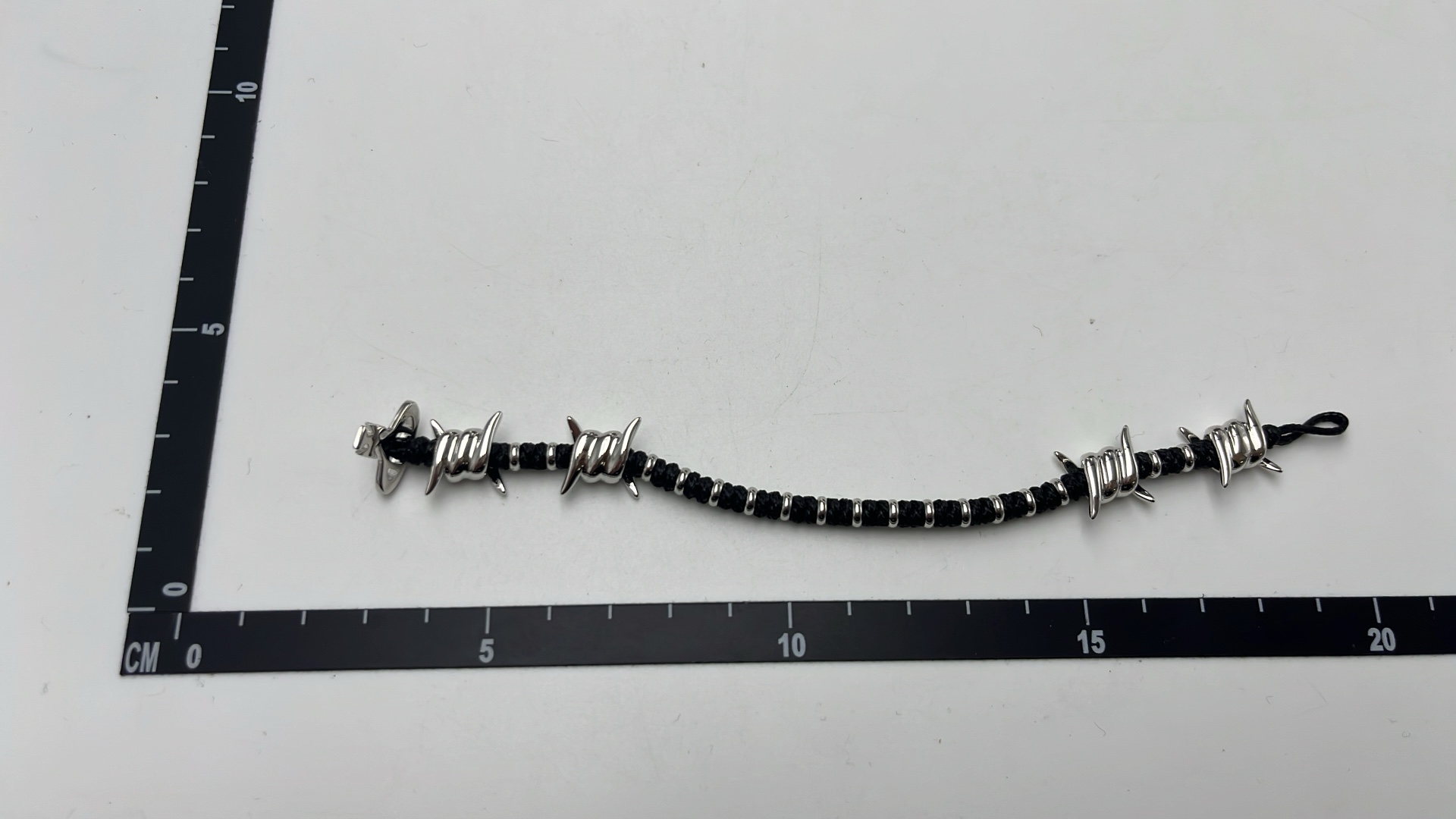 Vans Barbed Wire Bracelet with Logo Charm