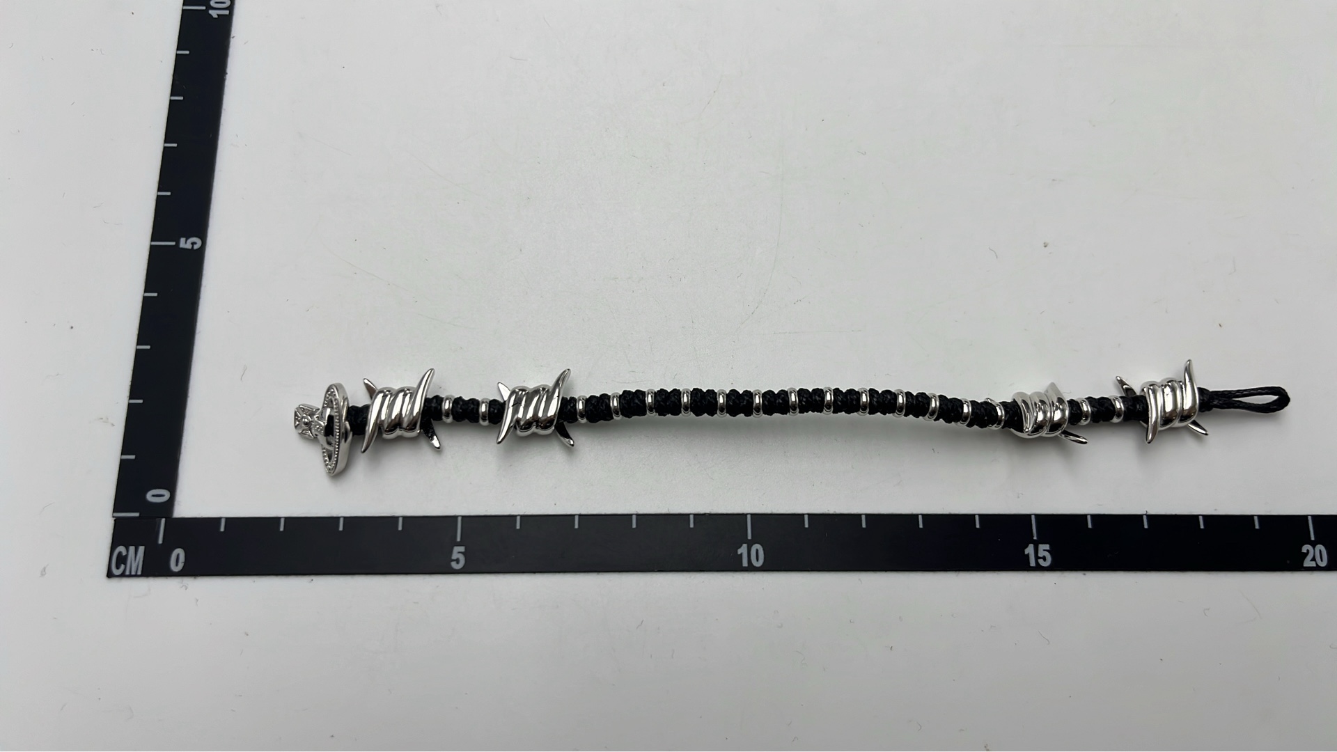 Vans Barbed Wire Bracelet with Logo Charm