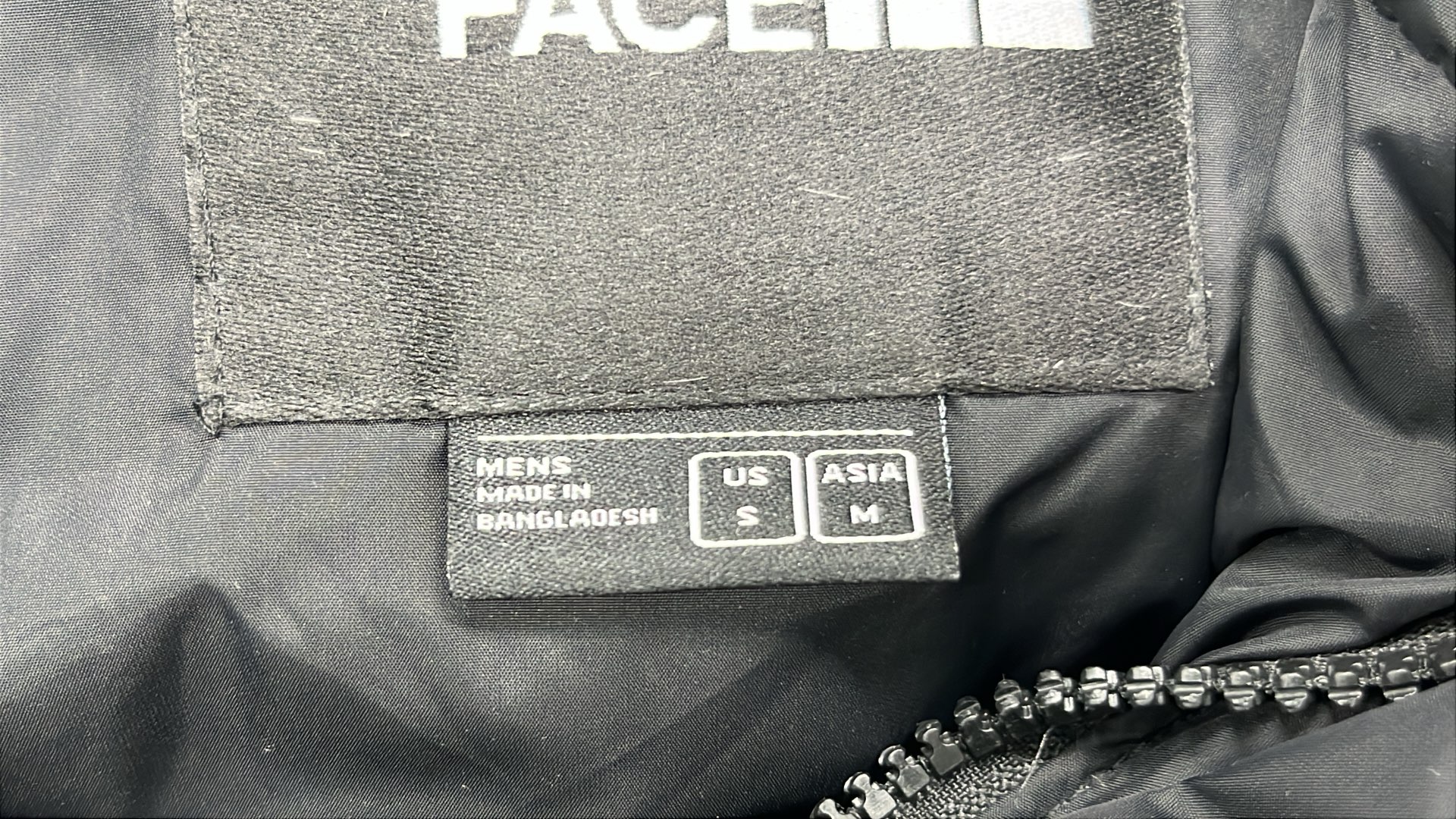 The North Face Light Blue and Black Puffer Jacket