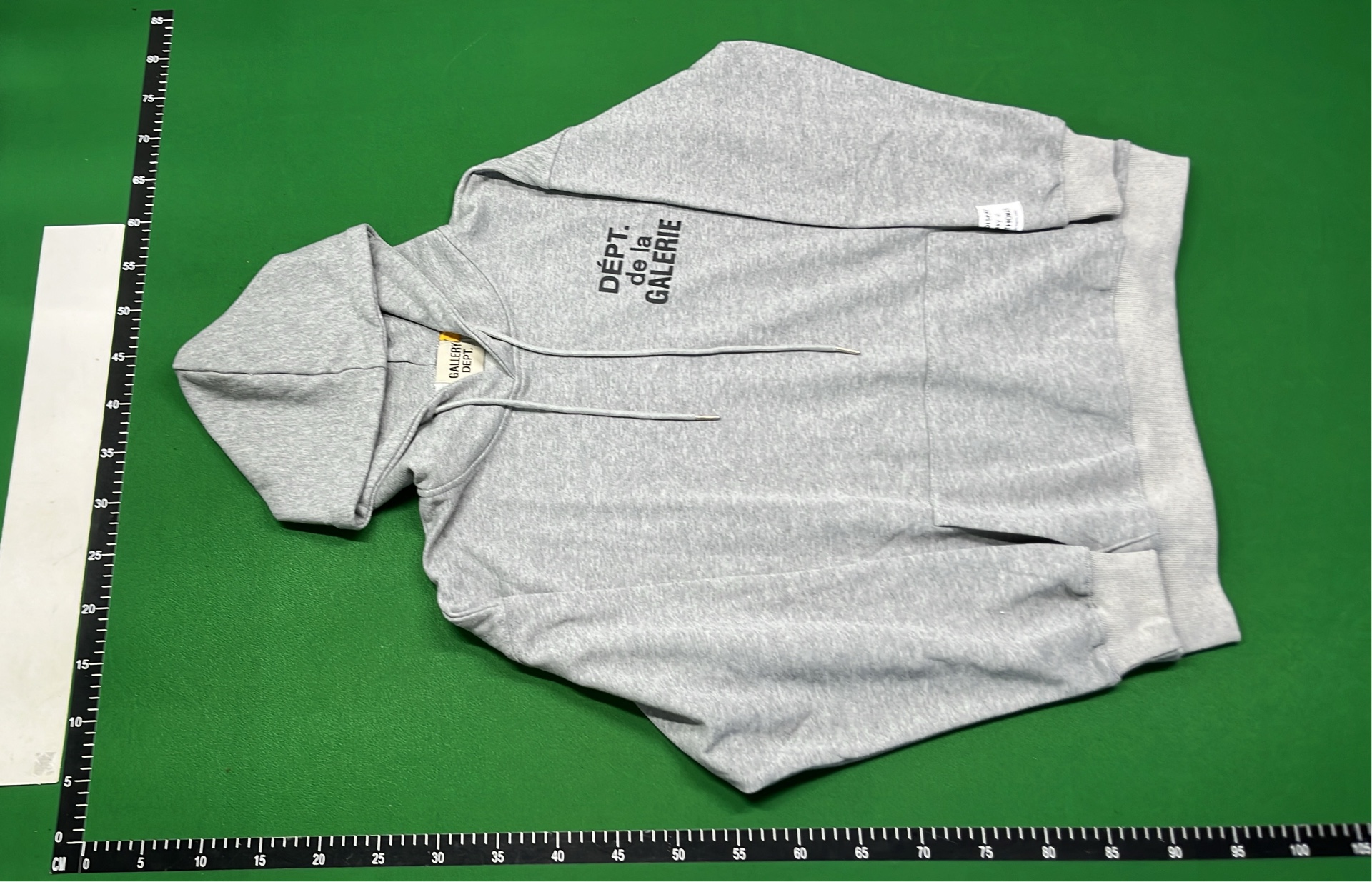Gallery Dept. Gray Hoodie with Logo Print