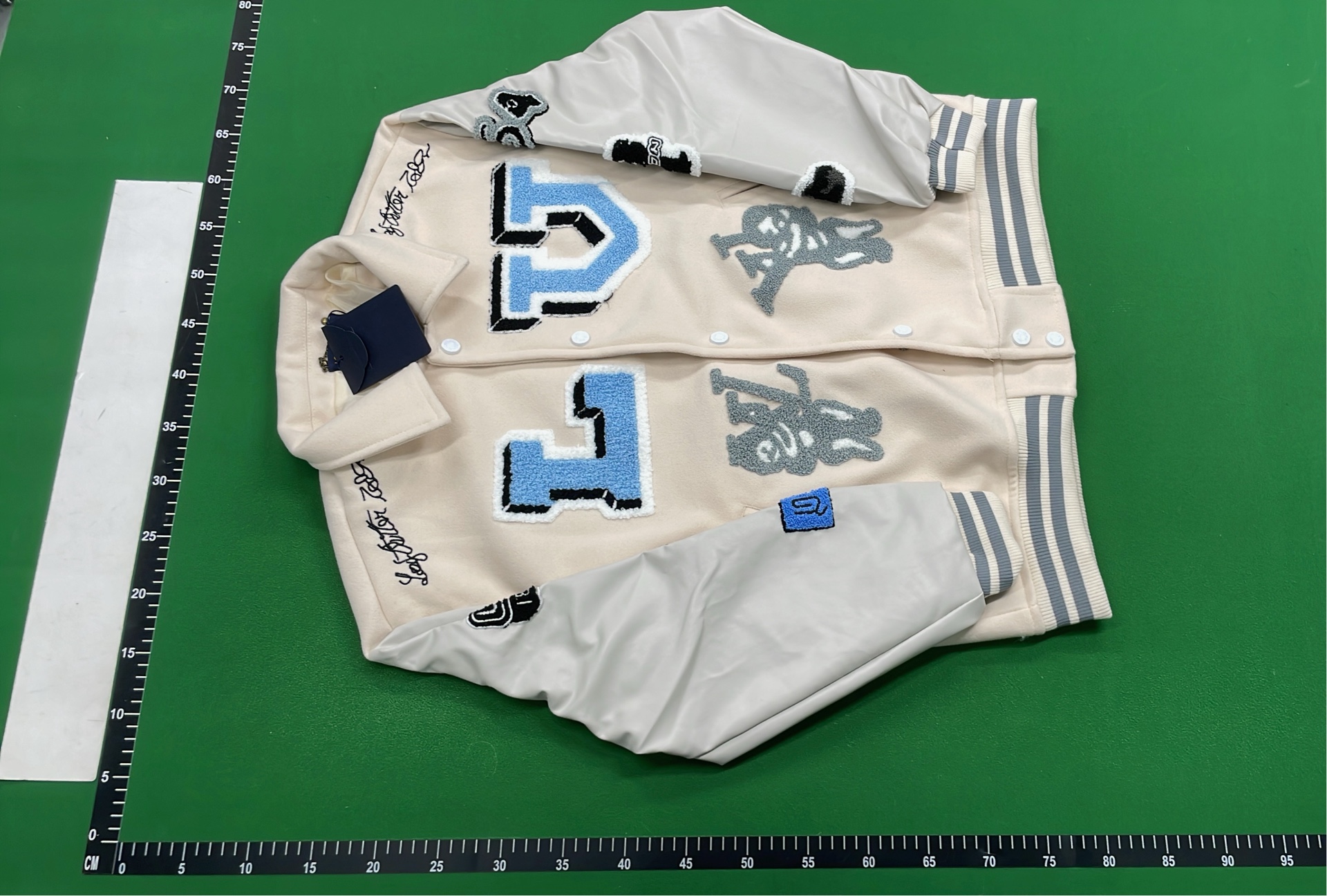 LV Monogram Embroidered Jacket and Pants Set