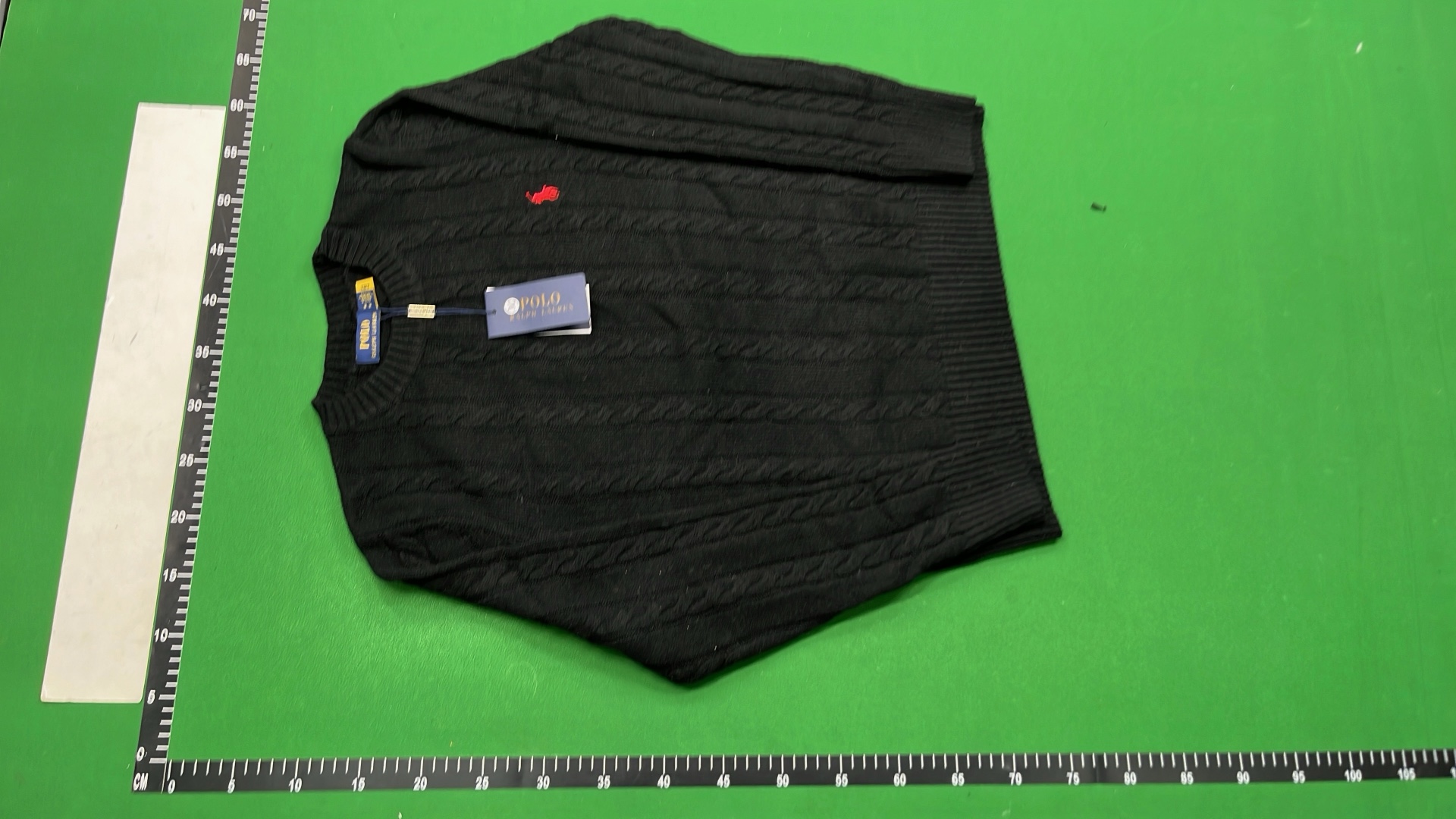 Light Blue Cable Knit Sweater for Men