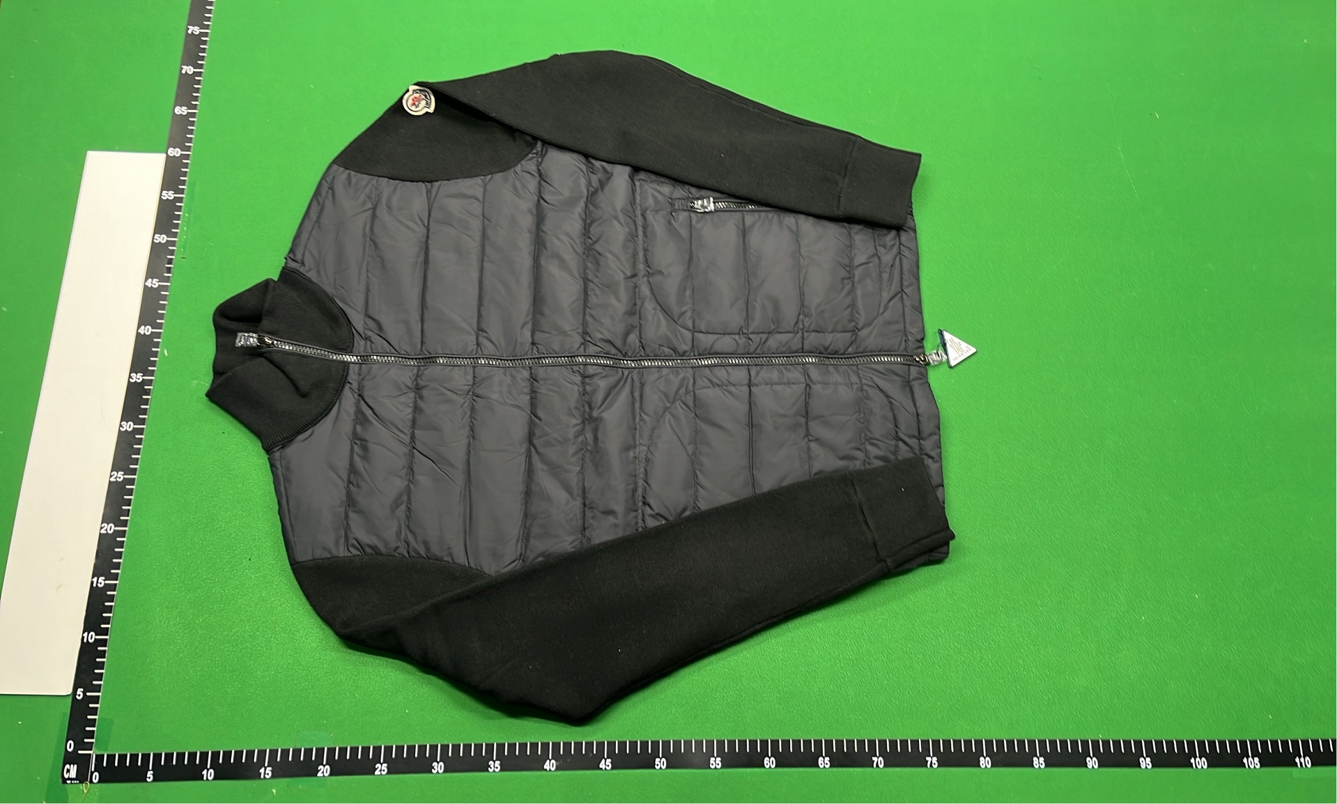 Men's Quilted Hybrid Jacket with Fleece Sleeves