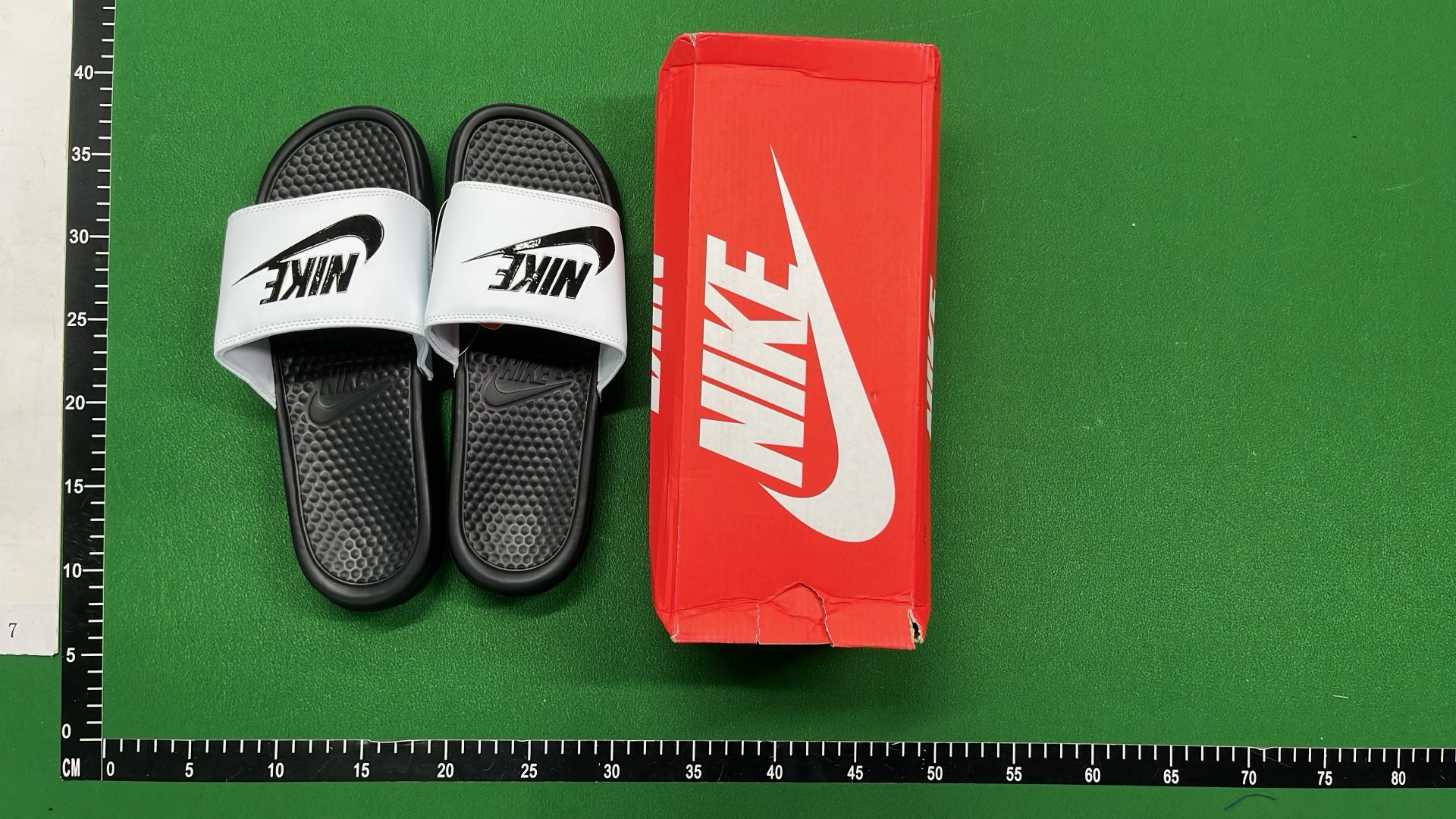 Nike Slide Sandals Black with Red Logo - Comfortable Summer Footwear