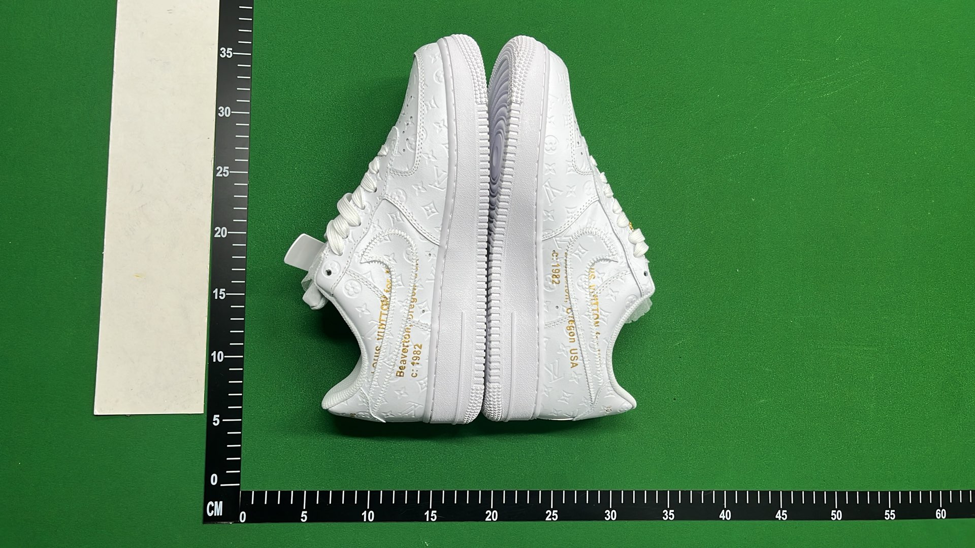 Nike Air Force 1 Low Green White LV Collaboration Sneakers