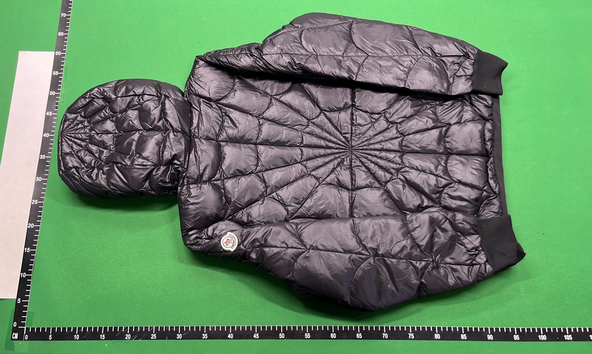 Moncler Black Quilted Down Jacket with Hood