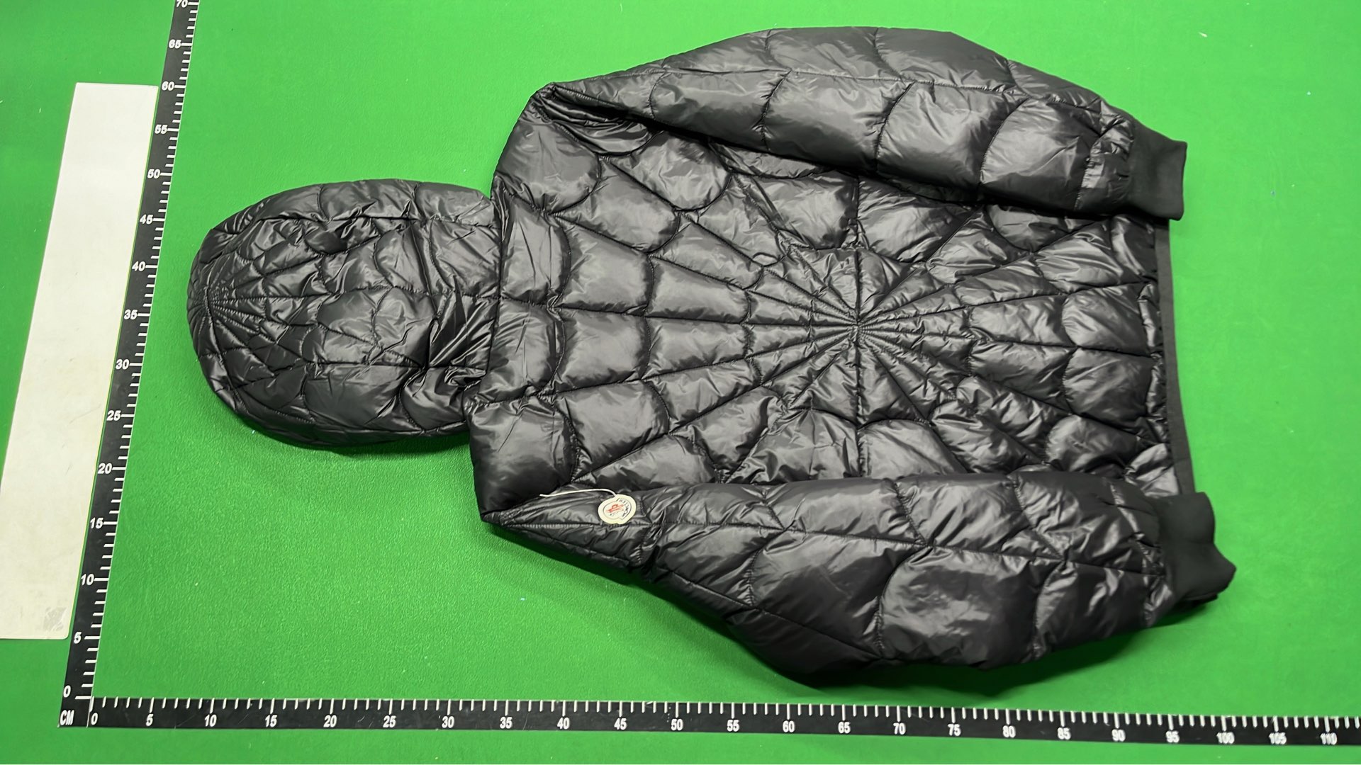 Moncler Black Quilted Down Jacket with Hood