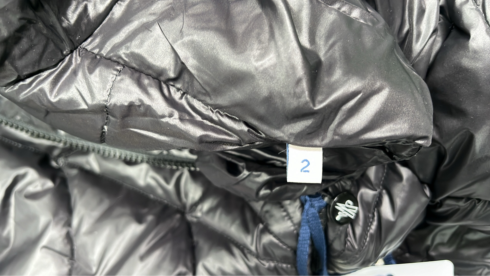 Moncler Black Quilted Down Jacket with Hood