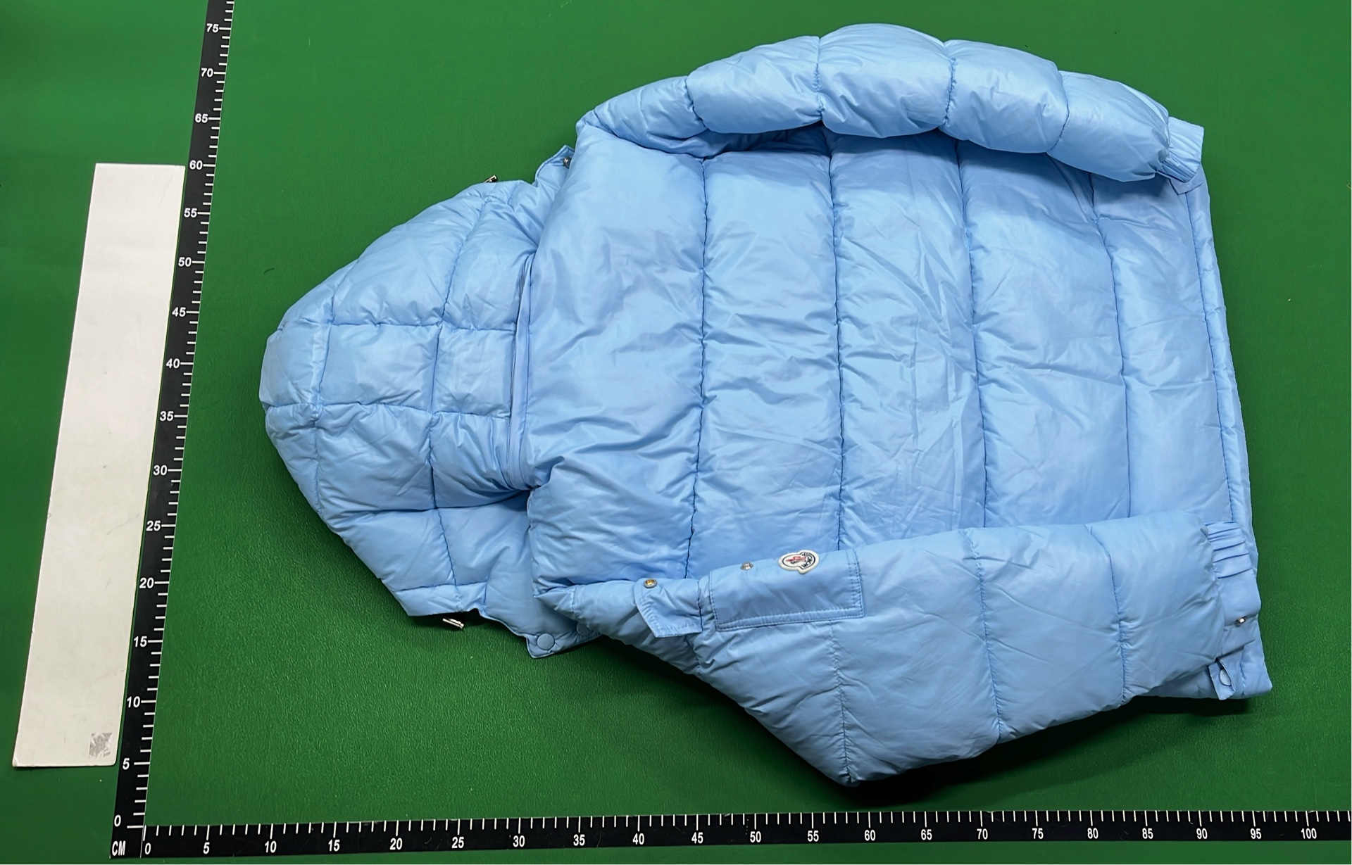 Moncler Black Quilted Down Jacket with Hood