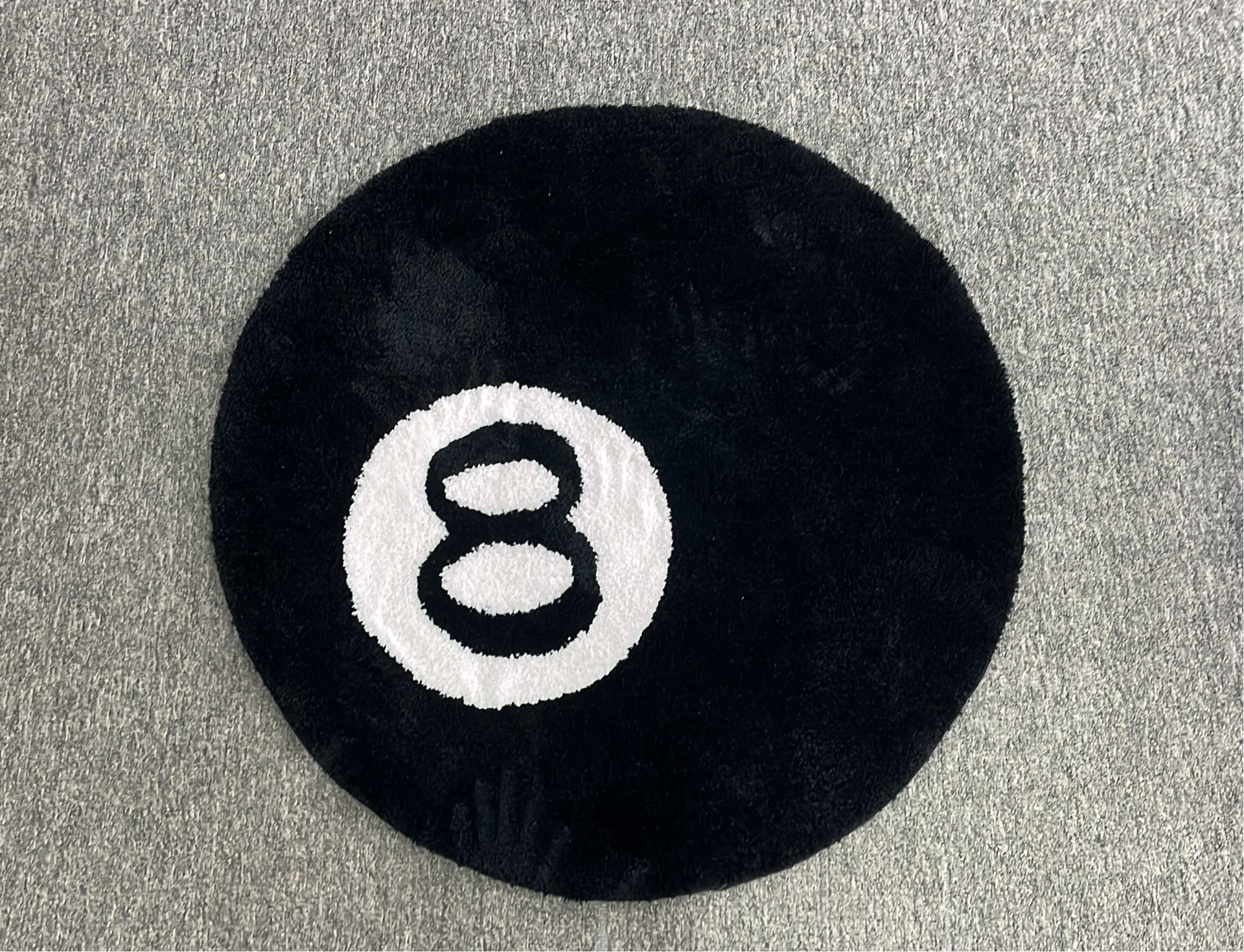 Creative Billiard 8 Ball Rug - Plush Floor Mat for Home Decor