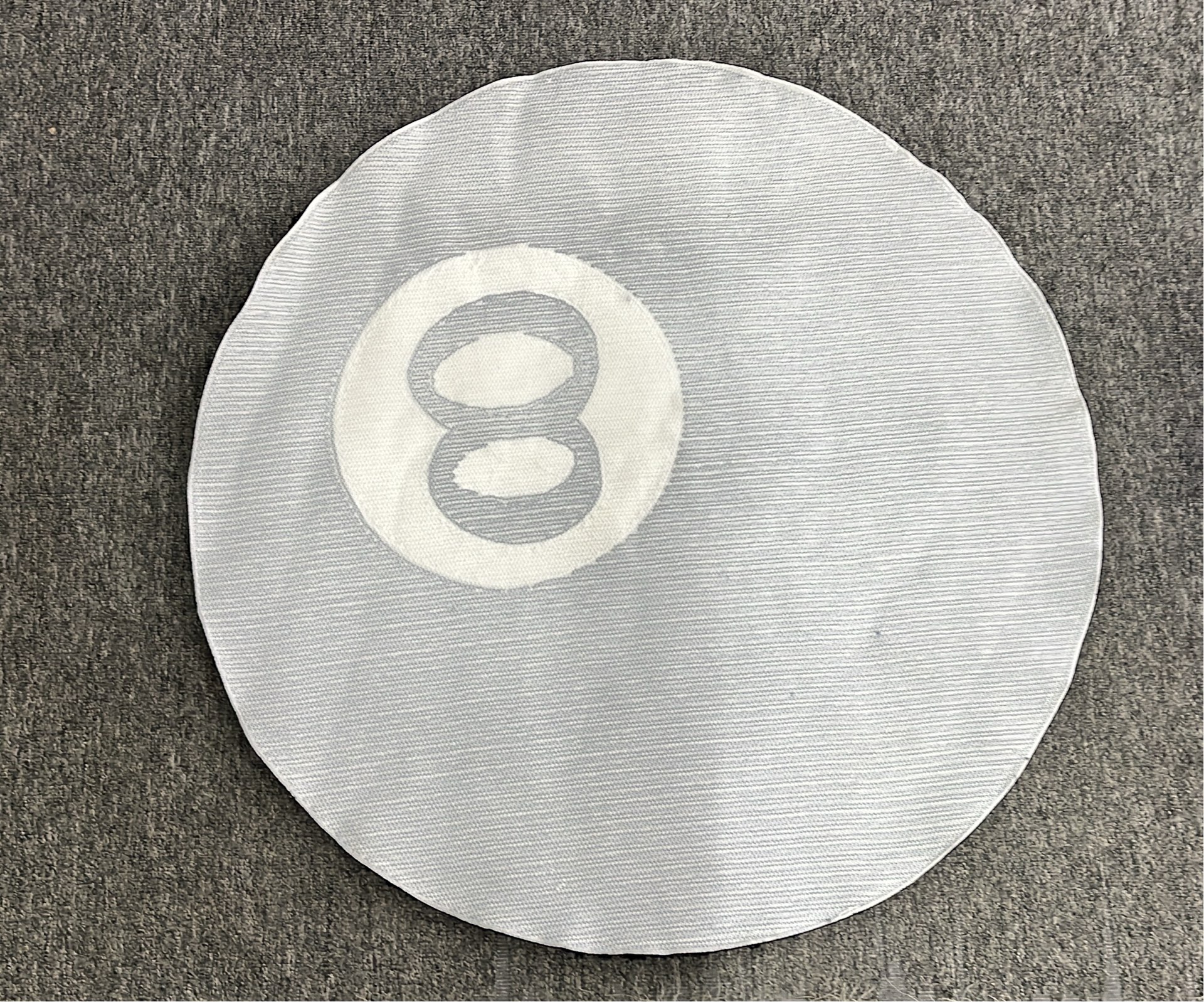 Creative Billiard 8 Ball Rug - Plush Floor Mat for Home Decor