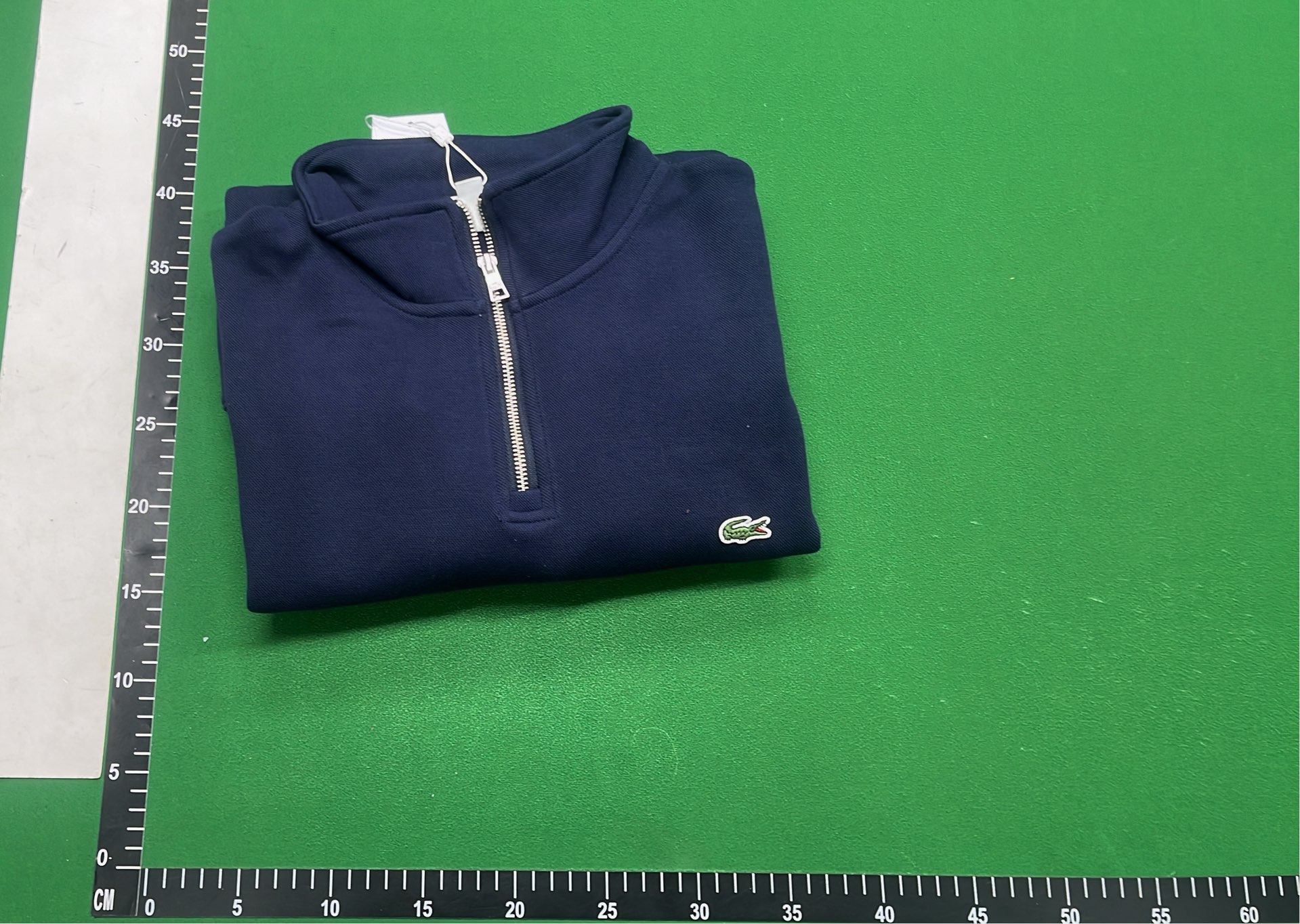 Green Lacoste Half-Zip Sweatshirt for Men