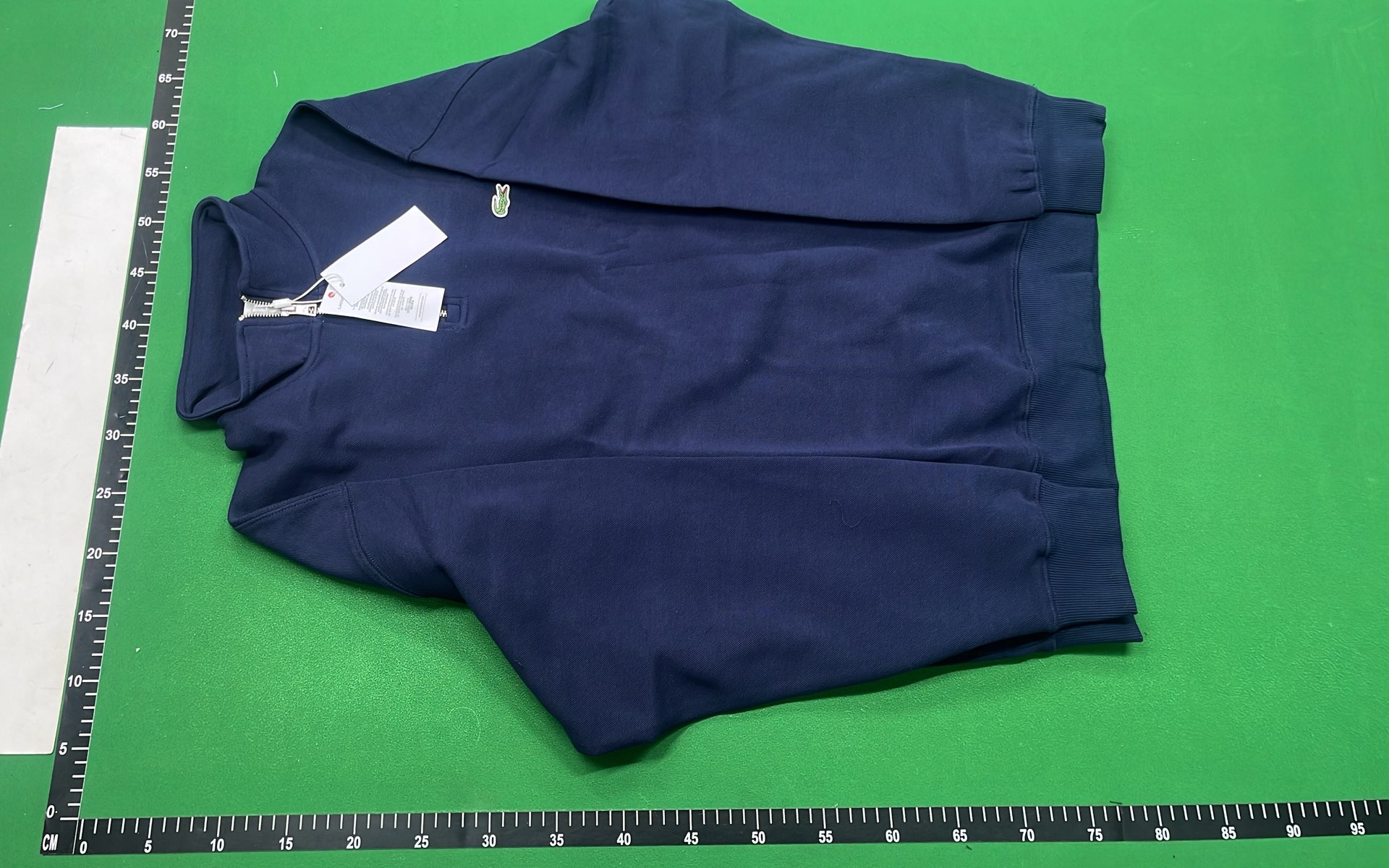 Green Lacoste Half-Zip Sweatshirt for Men