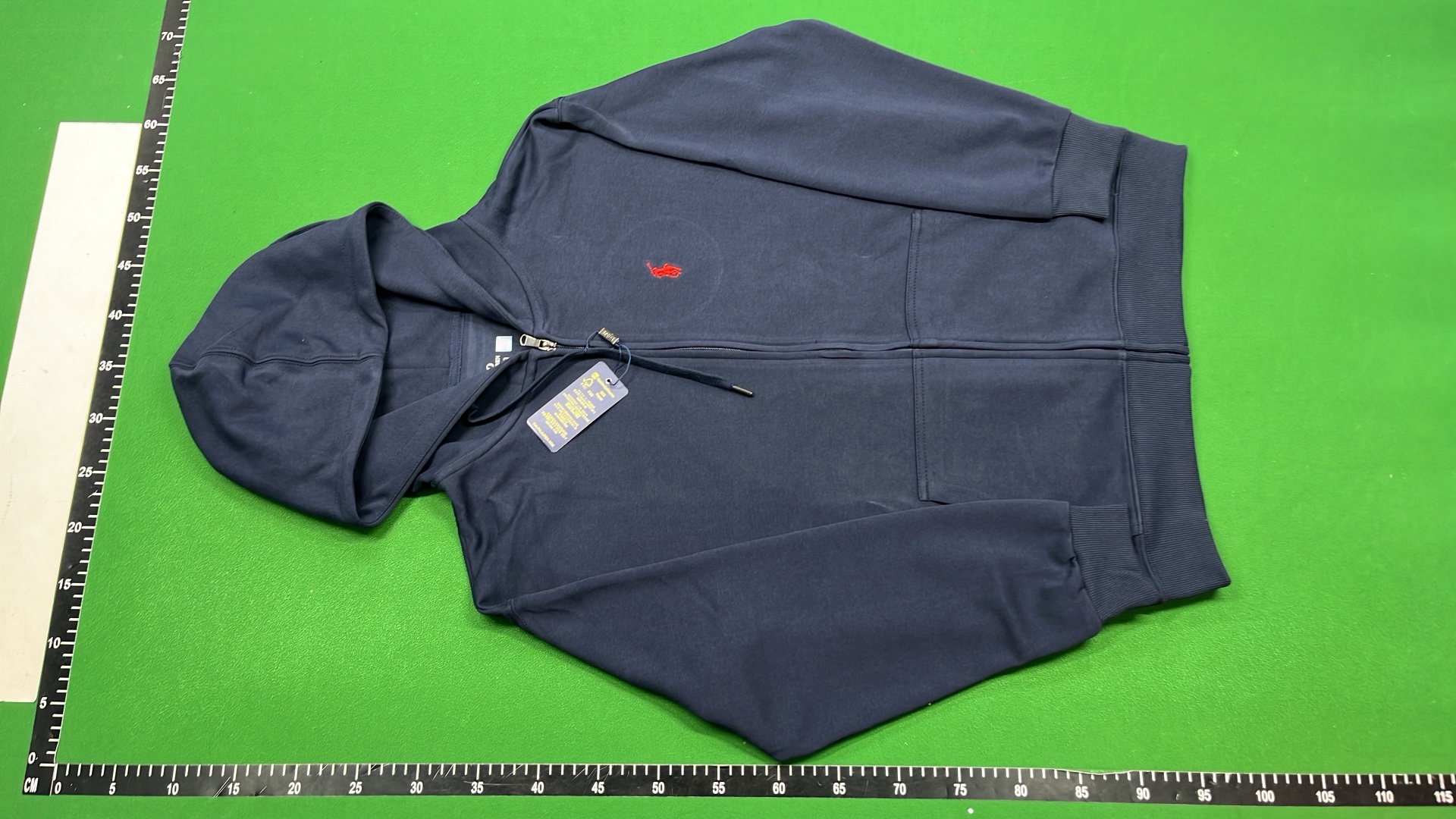 Black Hoodie with White Pony Logo