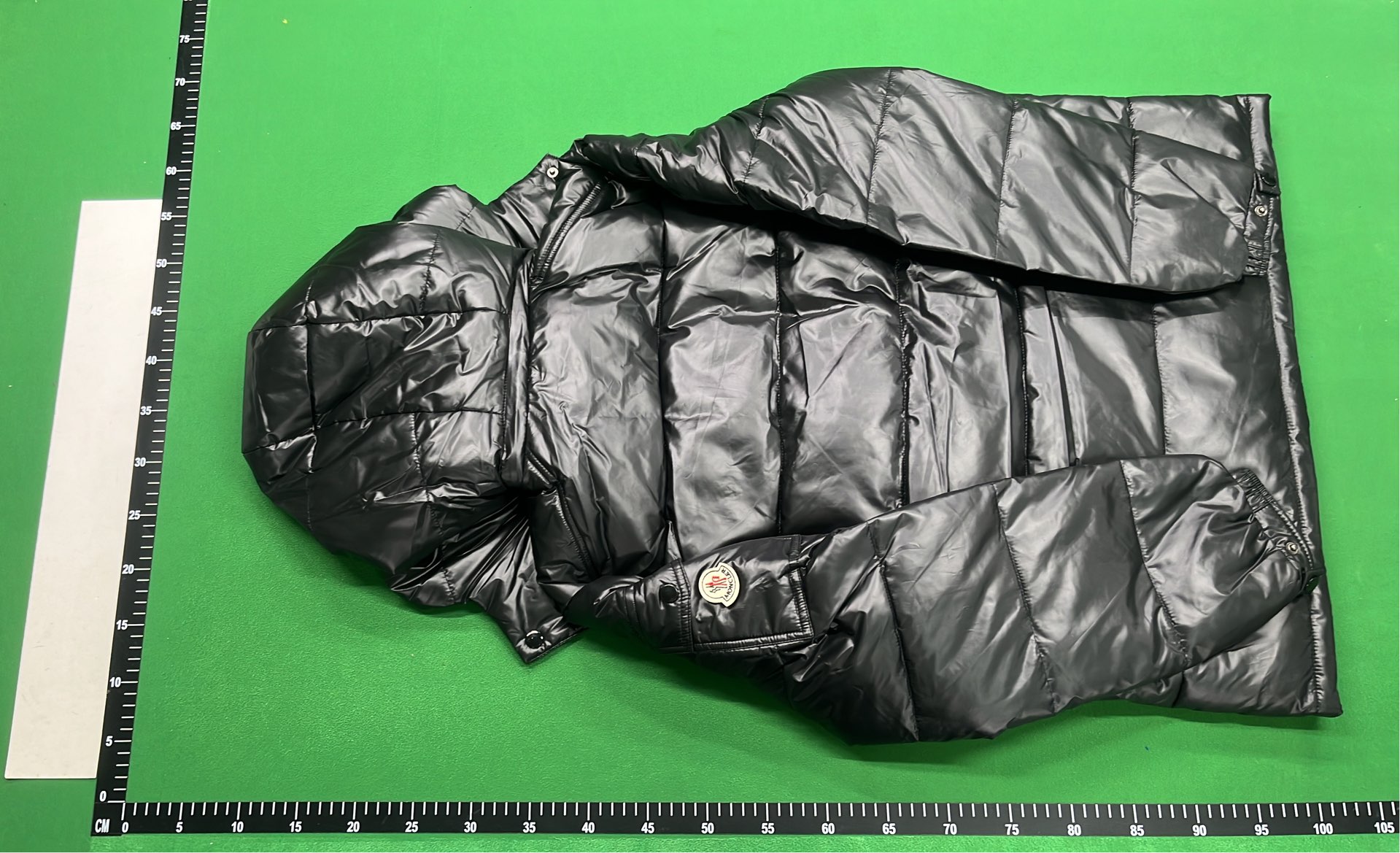 Black Glossy Down Jacket for Men - Warm Winter Coat with Hood