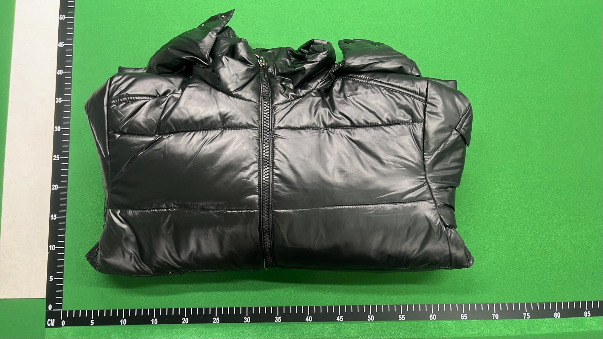 Black Glossy Down Jacket for Men - Warm Winter Coat with Hood