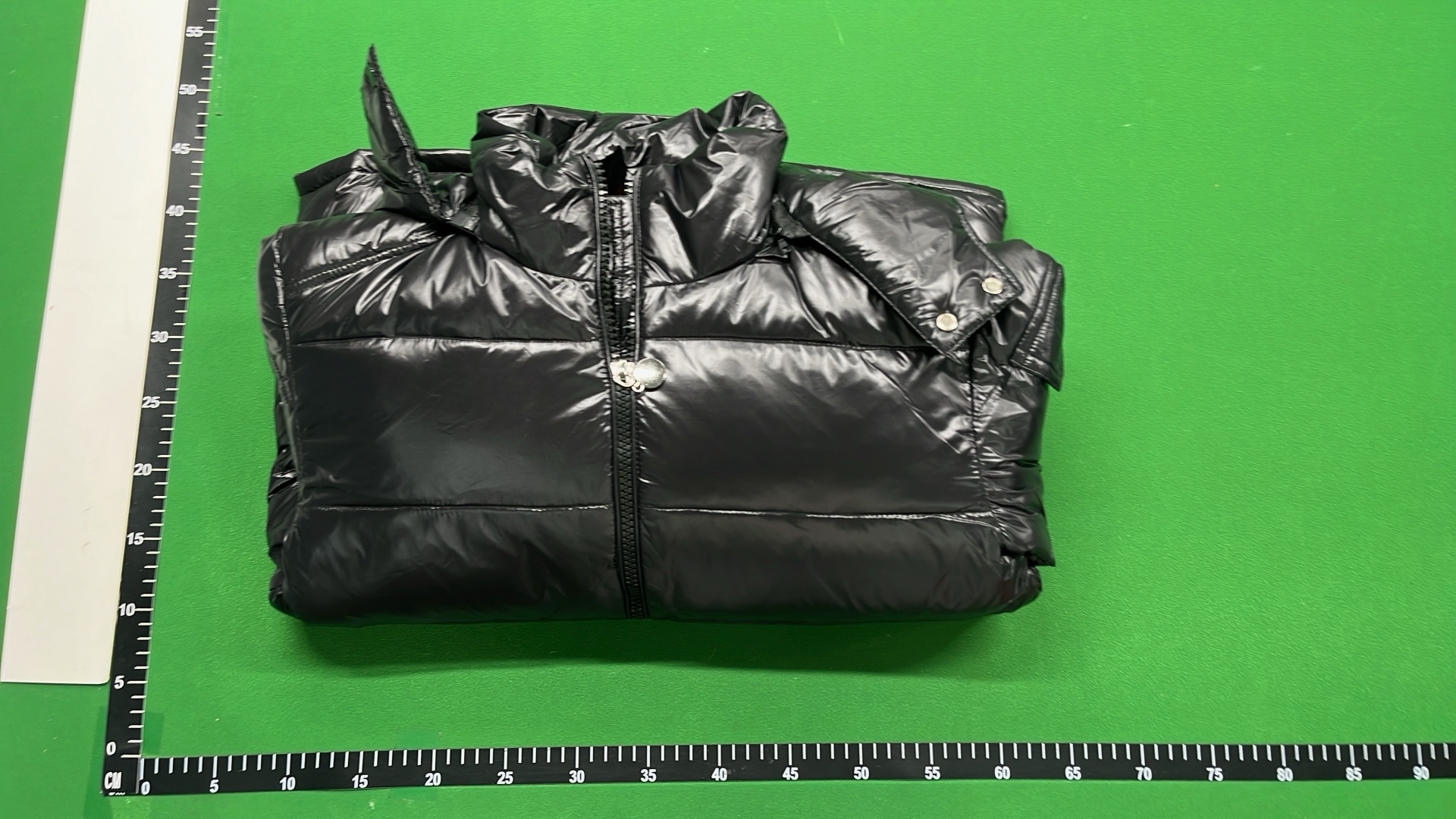 Black Glossy Down Jacket for Men - Warm Winter Coat with Hood