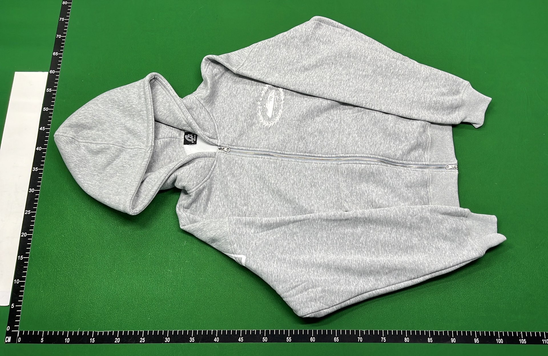 Gray Zip-Up Hoodie Sweatshirt for Men and Women