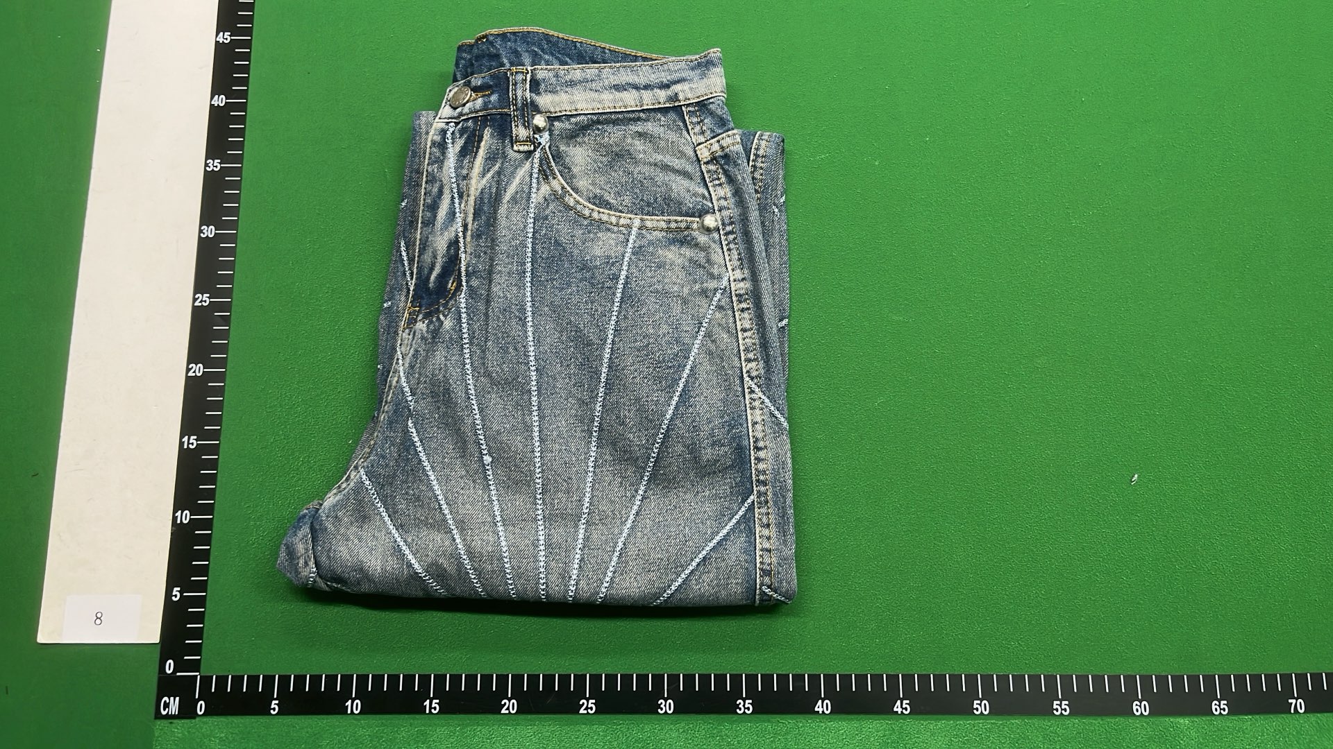 Starburst Design Denim Pants for Men