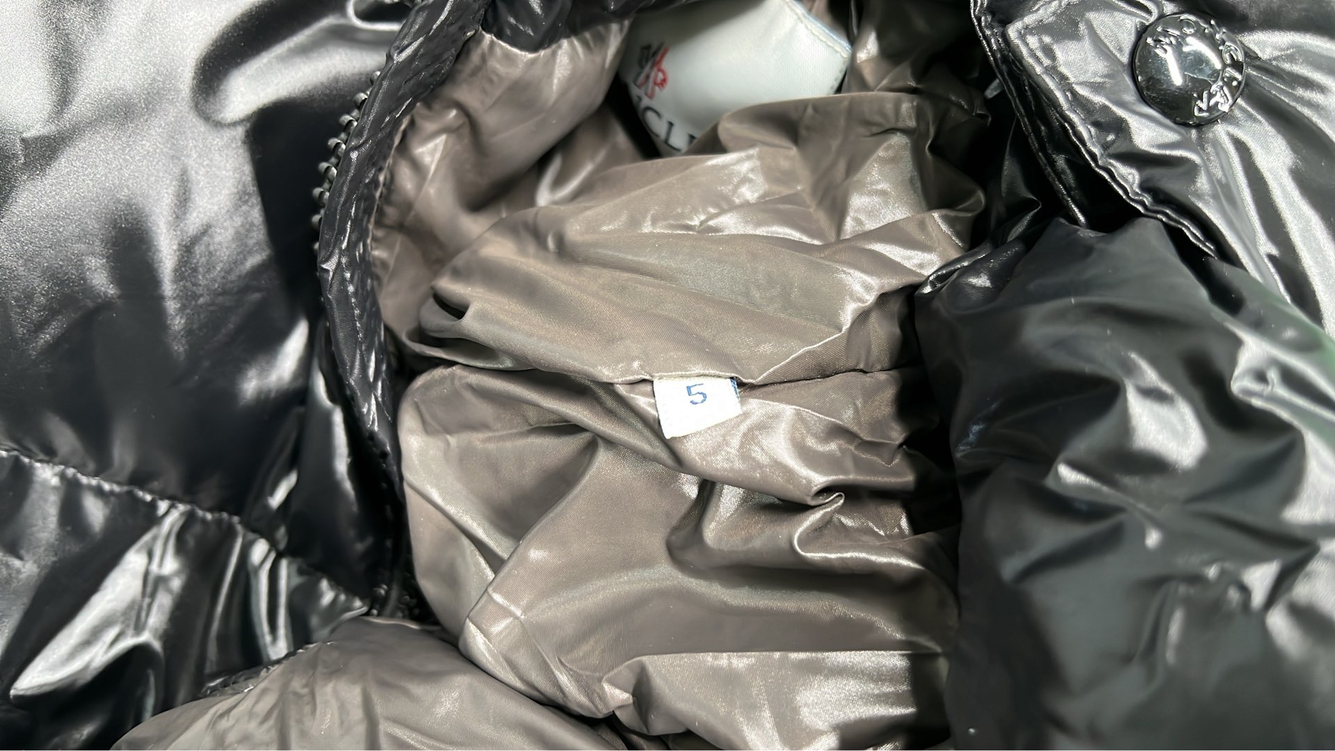 Moncler Black Puffer Jacket with Hood