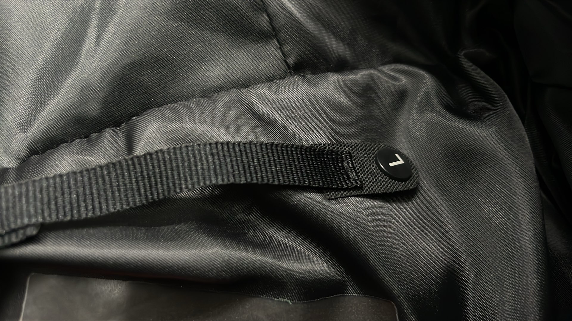 Prada Black Puffer Jacket with Hood and Red Logo
