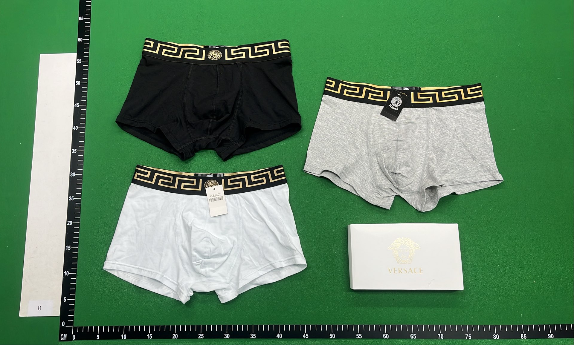 LACOSTE Men's 3-Pack Underwear Set with Green Logo Waistband