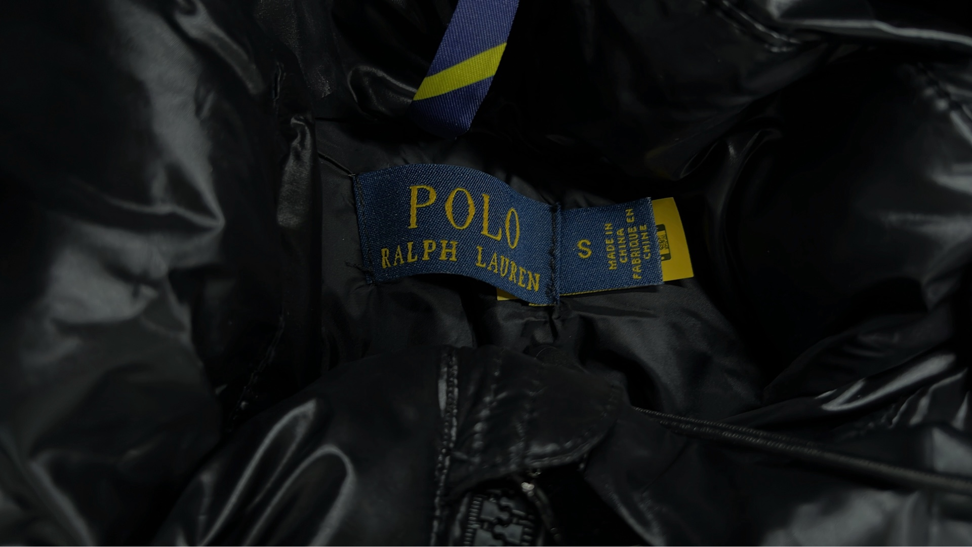 Men's Navy Blue Down Puffer Jacket with Hood