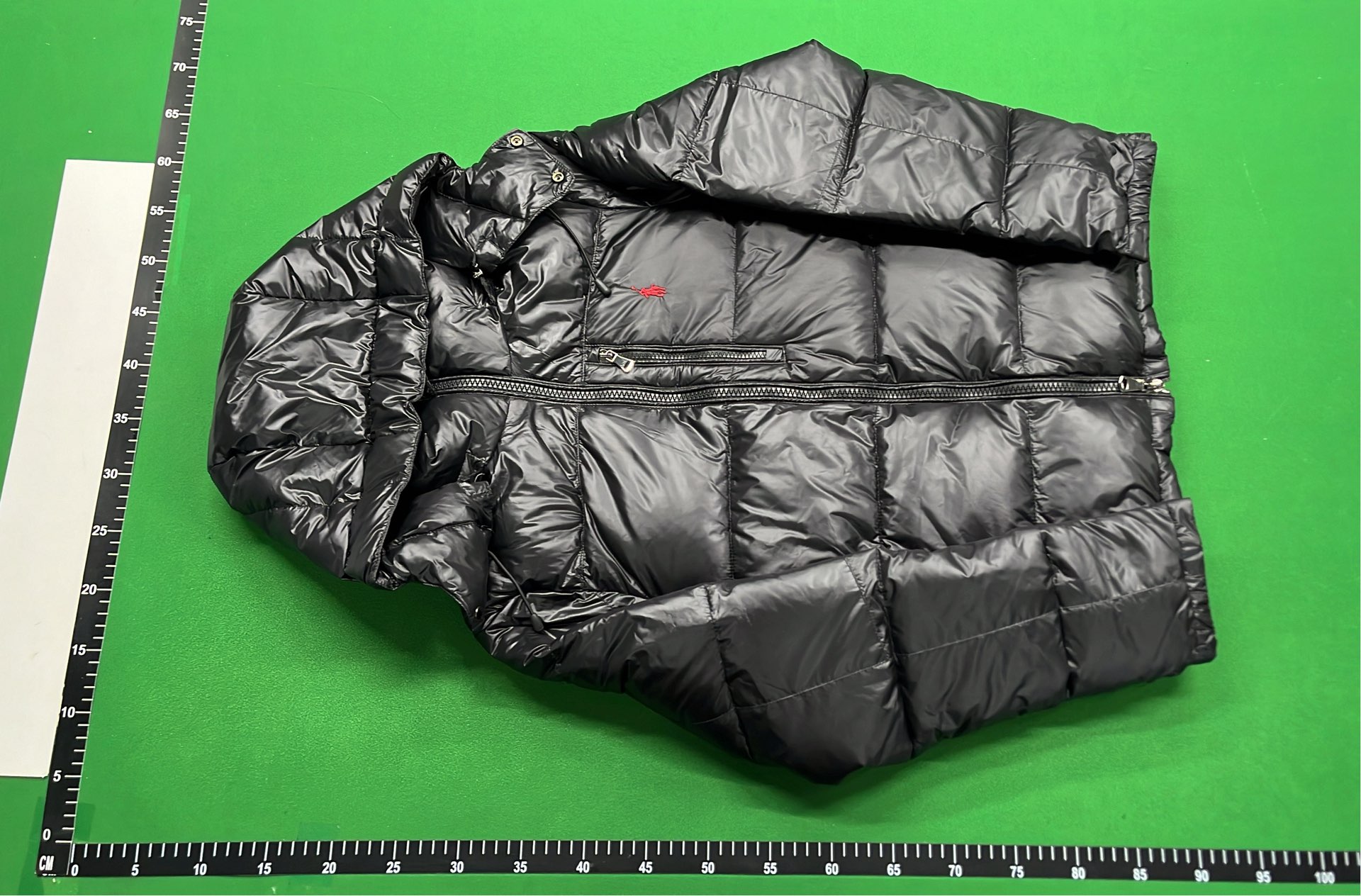 Men's Navy Blue Down Puffer Jacket with Hood