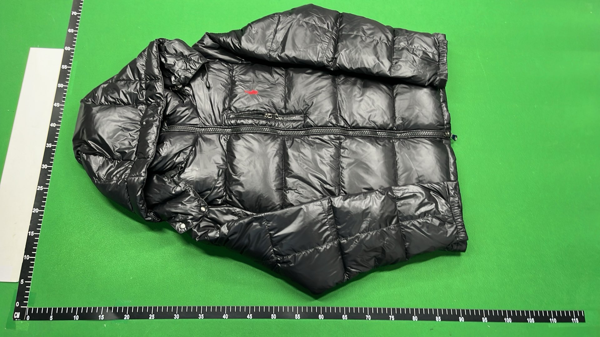 Men's Navy Blue Down Puffer Jacket with Hood