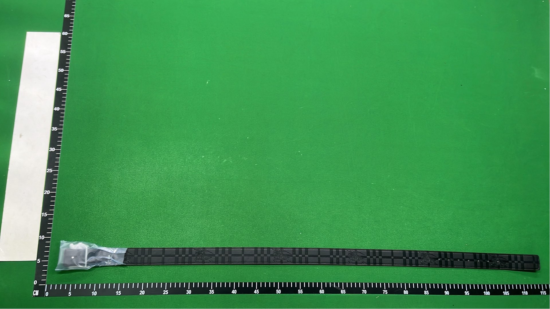 Burberry Monogram Logo Belt in Black Check Pattern