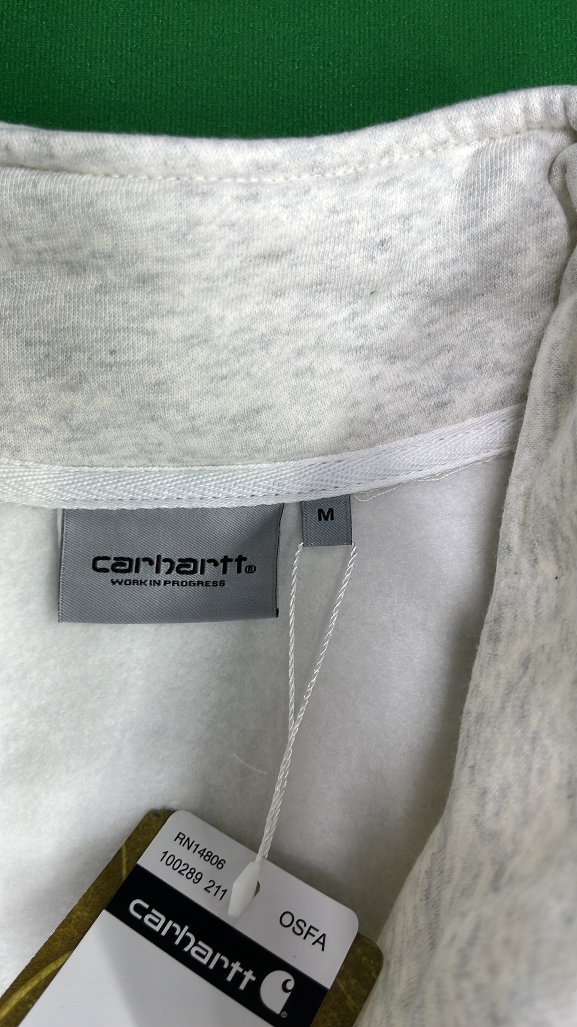 Men's Black Half-Zip Sweatshirt with Logo Patch