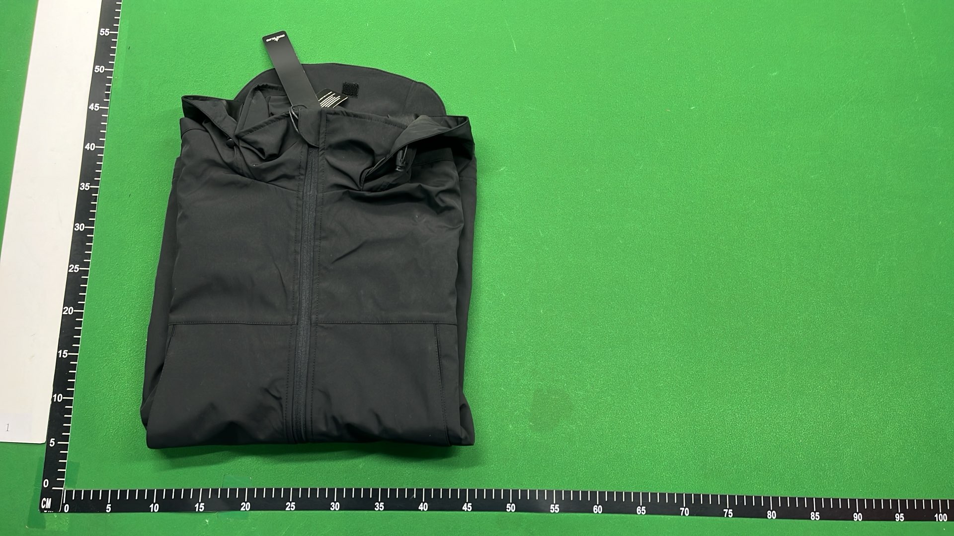 Stone Island Black Hooded Jacket with Compass Logo