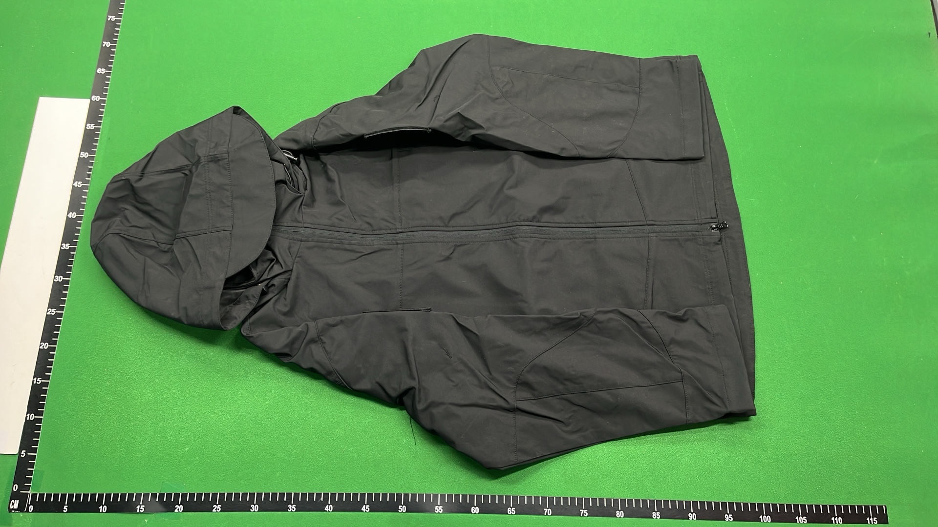 Stone Island Black Hooded Jacket with Compass Logo