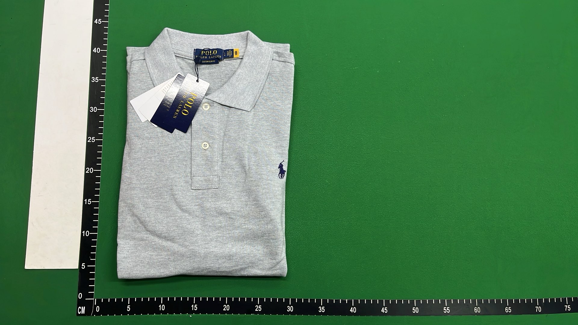 Black Custom Slim Fit Polo Shirt with White Pony Logo