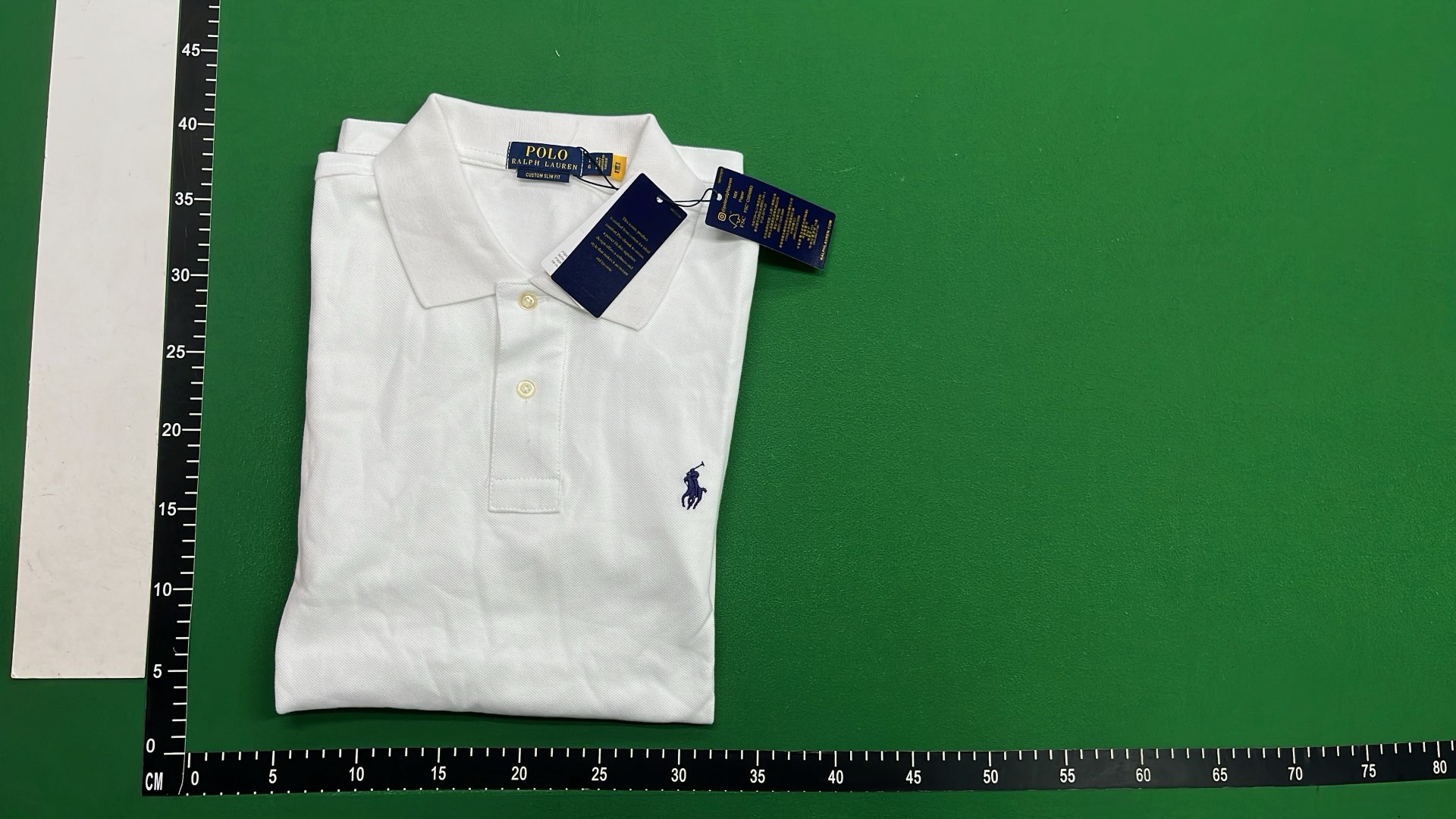 Black Custom Slim Fit Polo Shirt with White Pony Logo