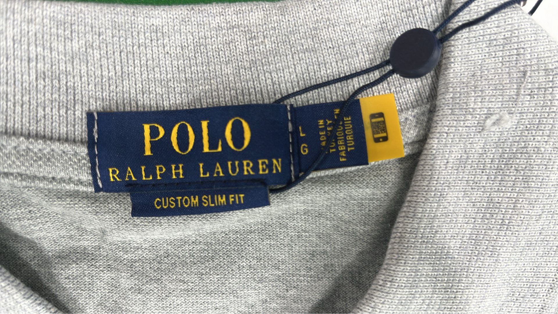 Black Custom Slim Fit Polo Shirt with White Pony Logo
