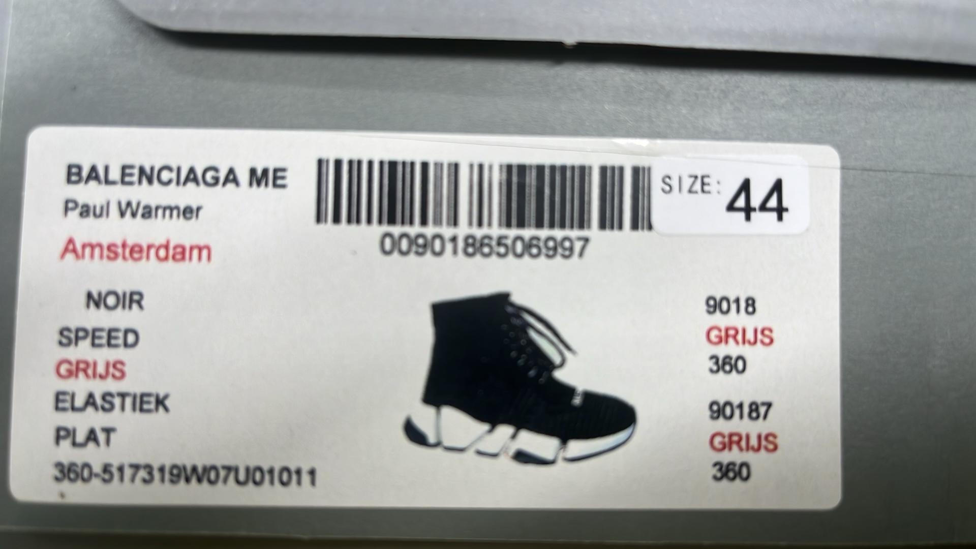 Balenciaga Speed Trainer Sneakers Black Knit High-Top Shoes