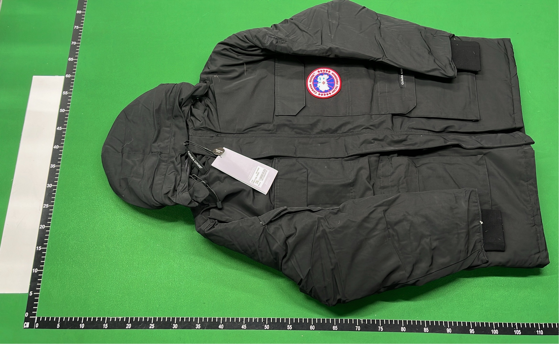Black Winter Parka with Fur Hood