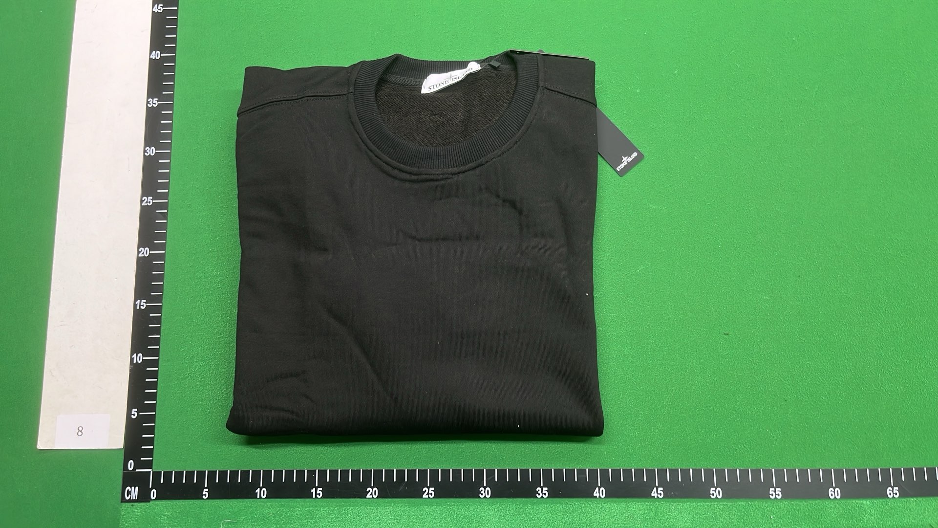 Stone Island Black Hooded Jacket with Logo Patch