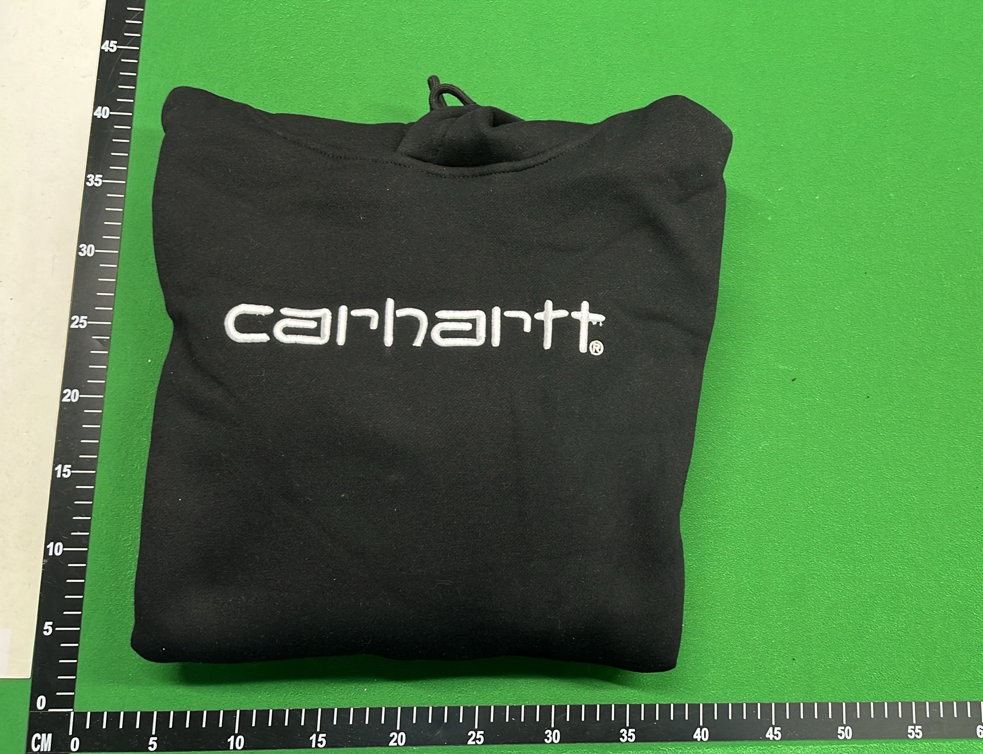 Carhartt Black Hoodie with Logo Print - Men's Oversized Sweatshirt
